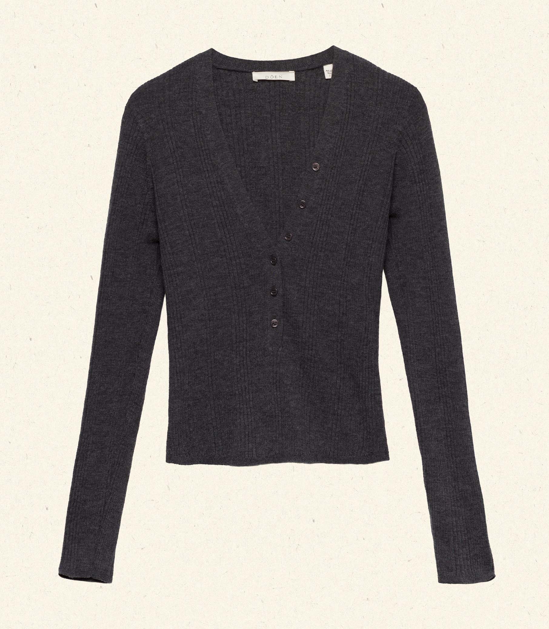 ALBANIE TOP -- CHARCOAL GREY - Image 6
