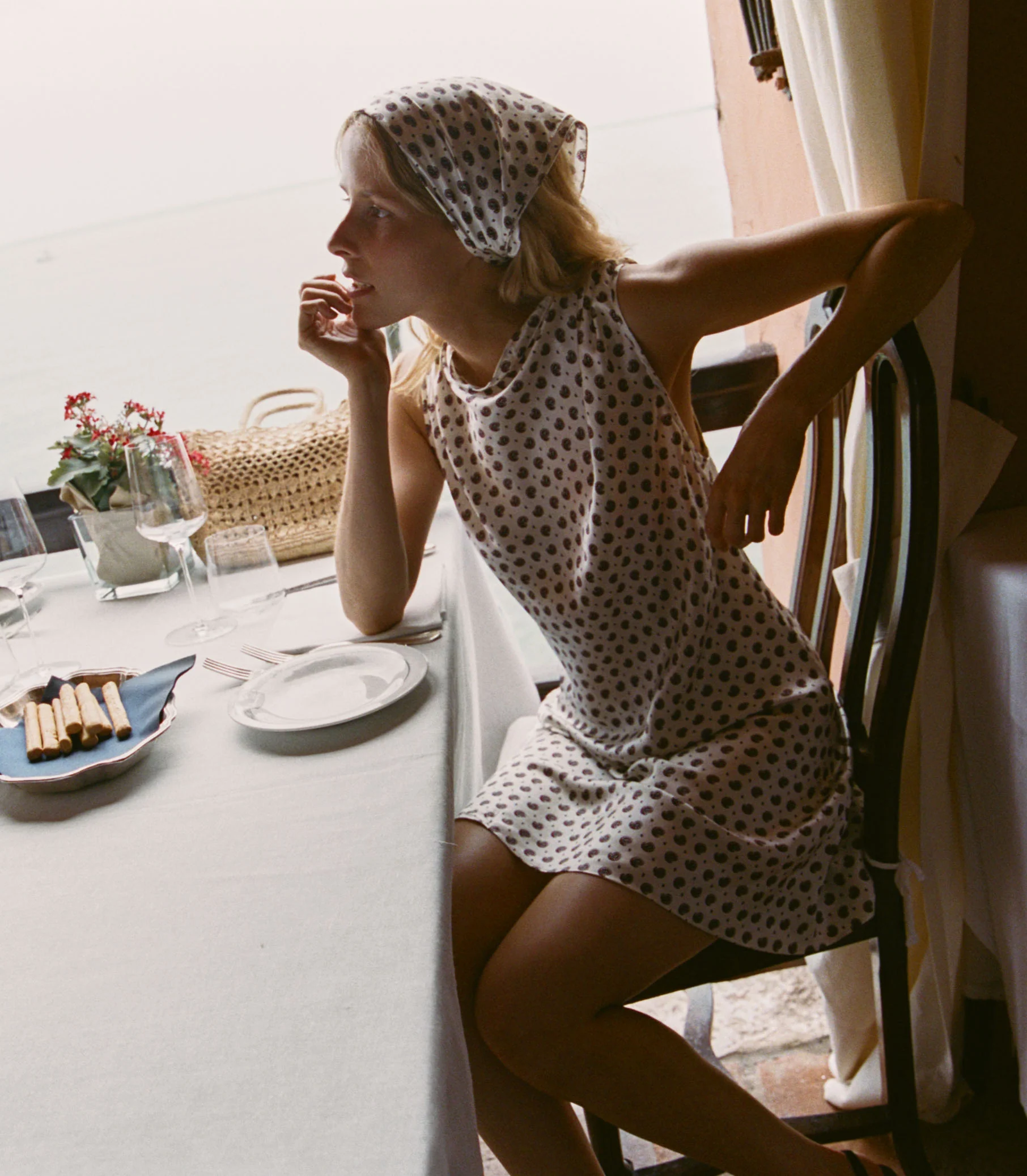 ALFREDA DRESS -- FRANCOISE FOULARD