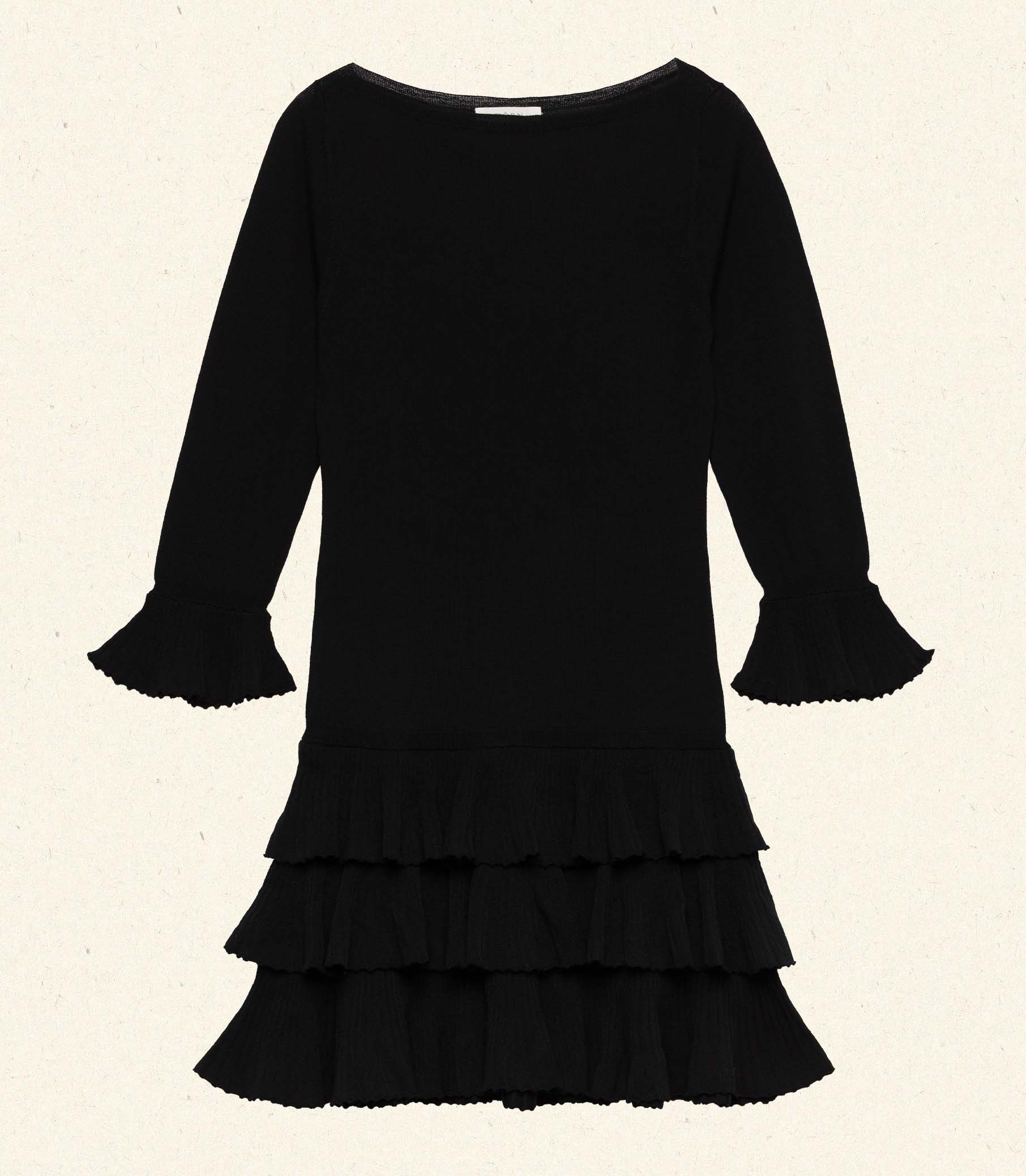 AMELINA DRESS -- BLACK - Image 7