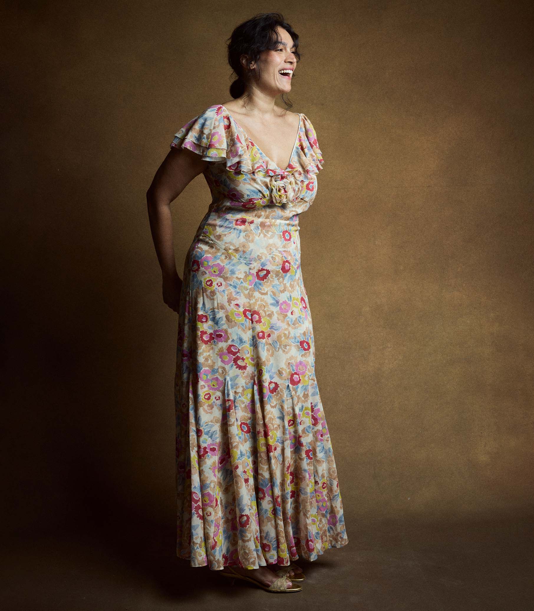 AMÉRELLE DRESS -- JARDIN DE CAMELIAS - Image 3
