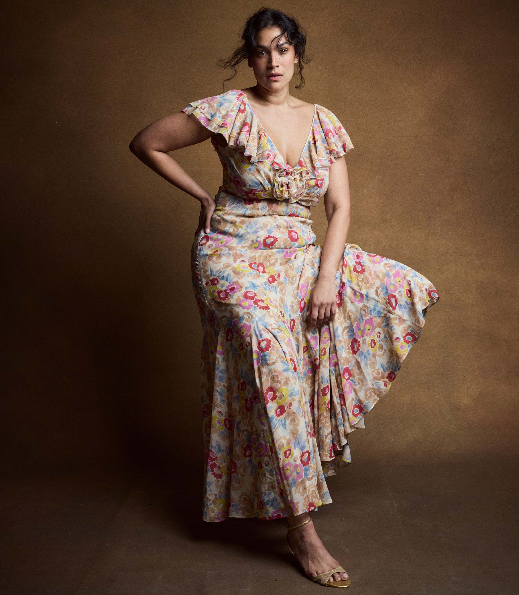 AMÉRELLE DRESS -- JARDIN DE CAMELIAS - Image 8