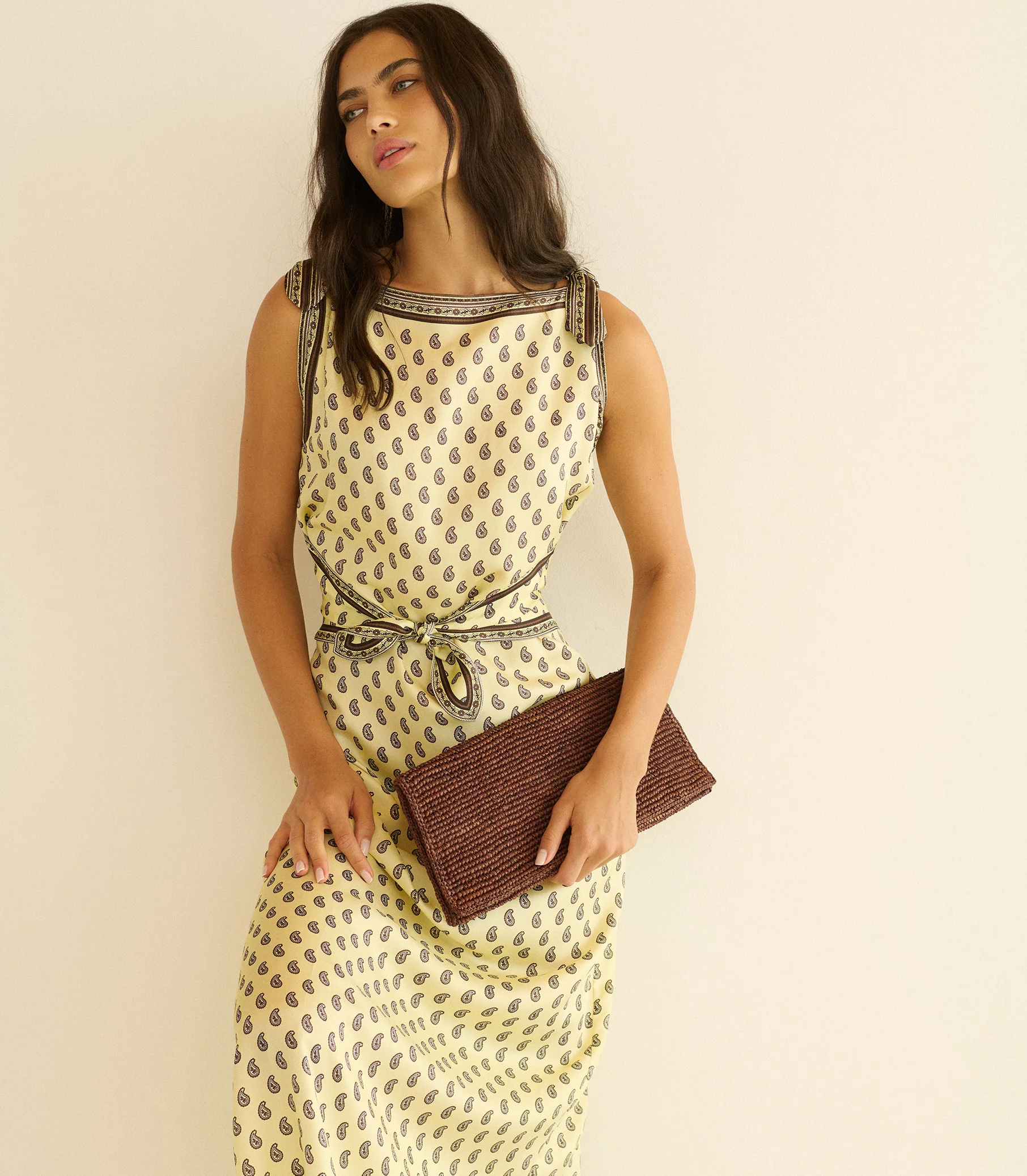 AMORETTE DRESS -- SUNLIGHT TAORMINA PAISLEY - Image 5
