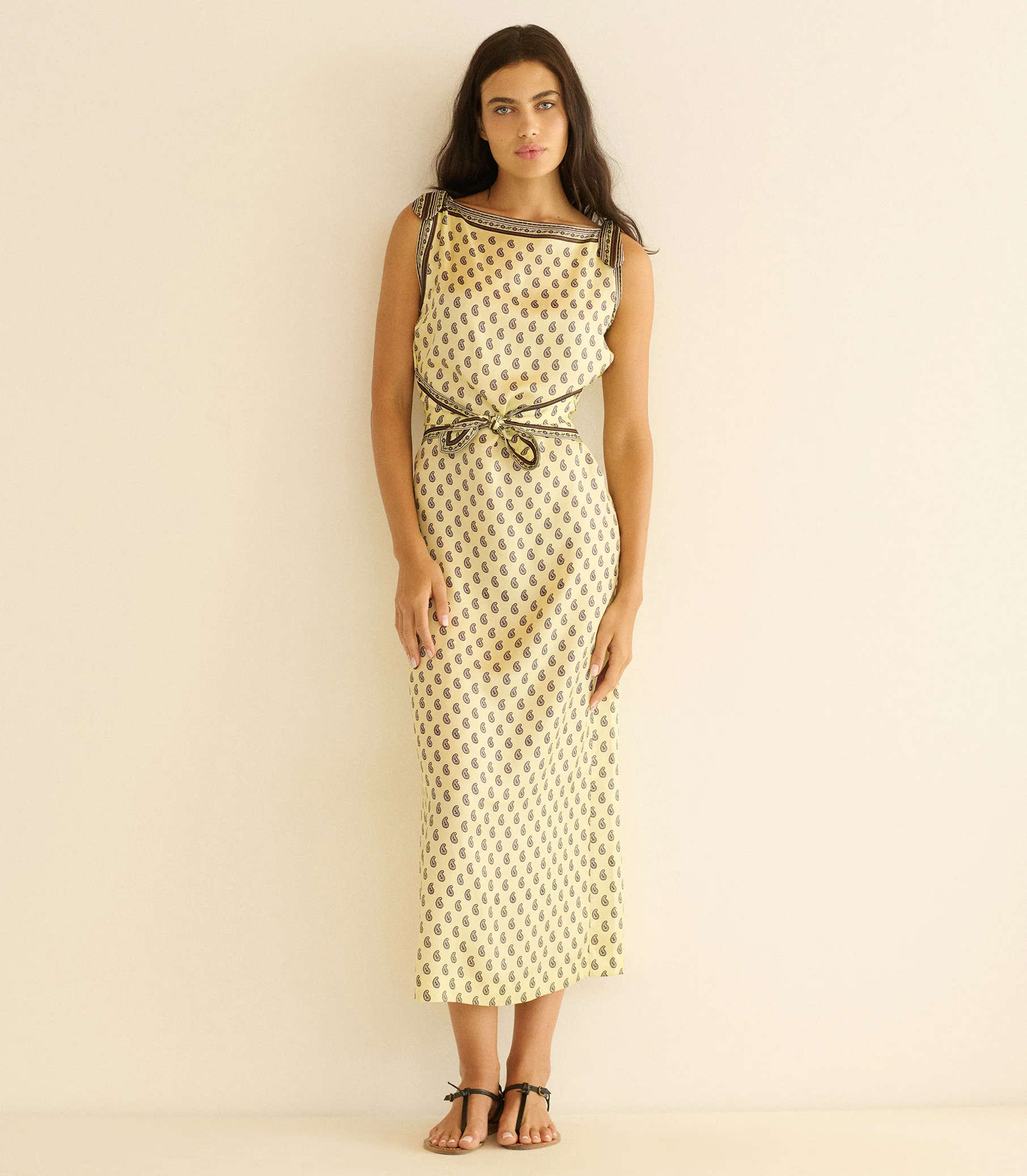 AMORETTE DRESS -- SUNLIGHT TAORMINA PAISLEY - Image 6