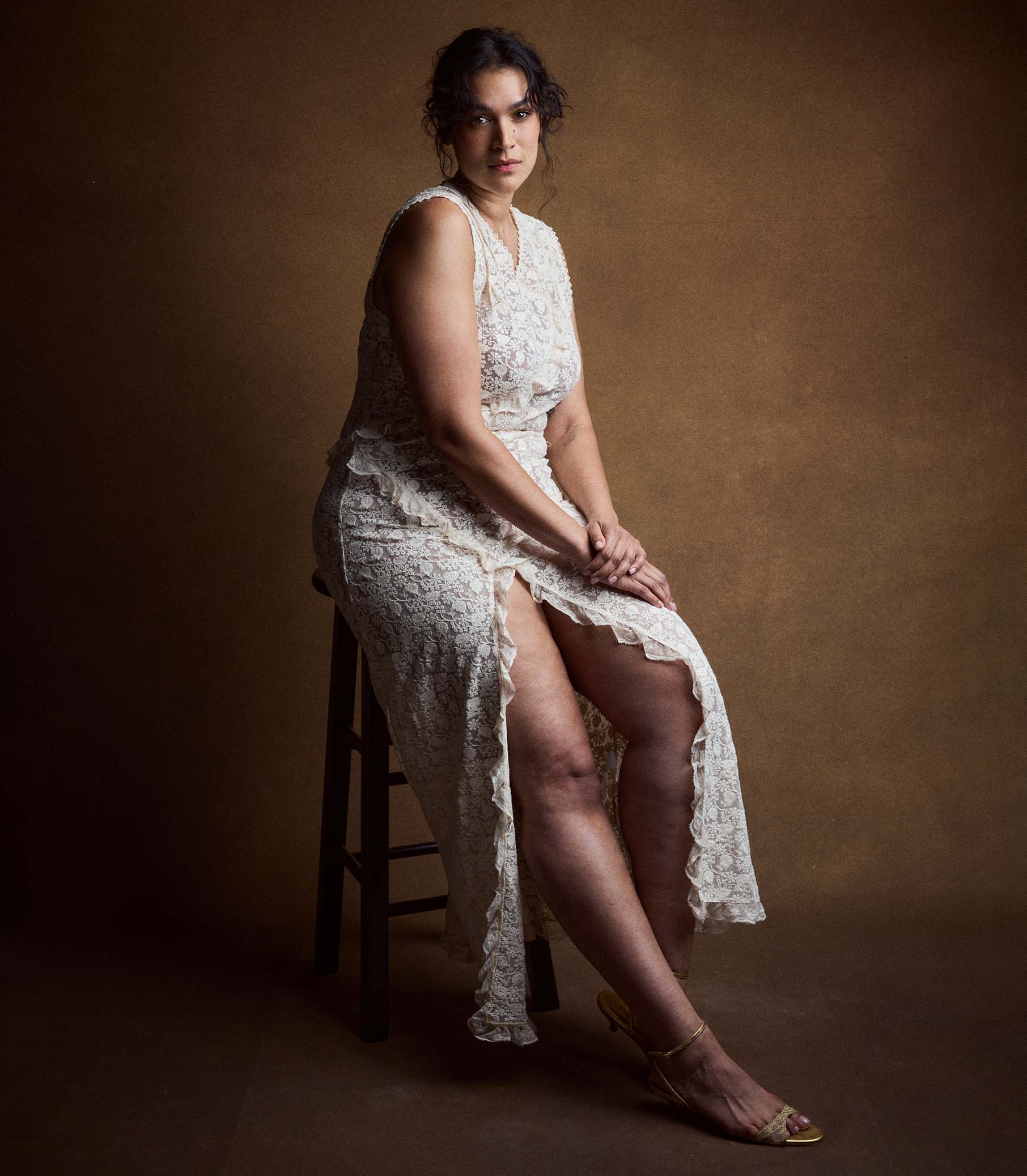 ANABELIA DRESS -- SOFT CAMELLIA - Image 3