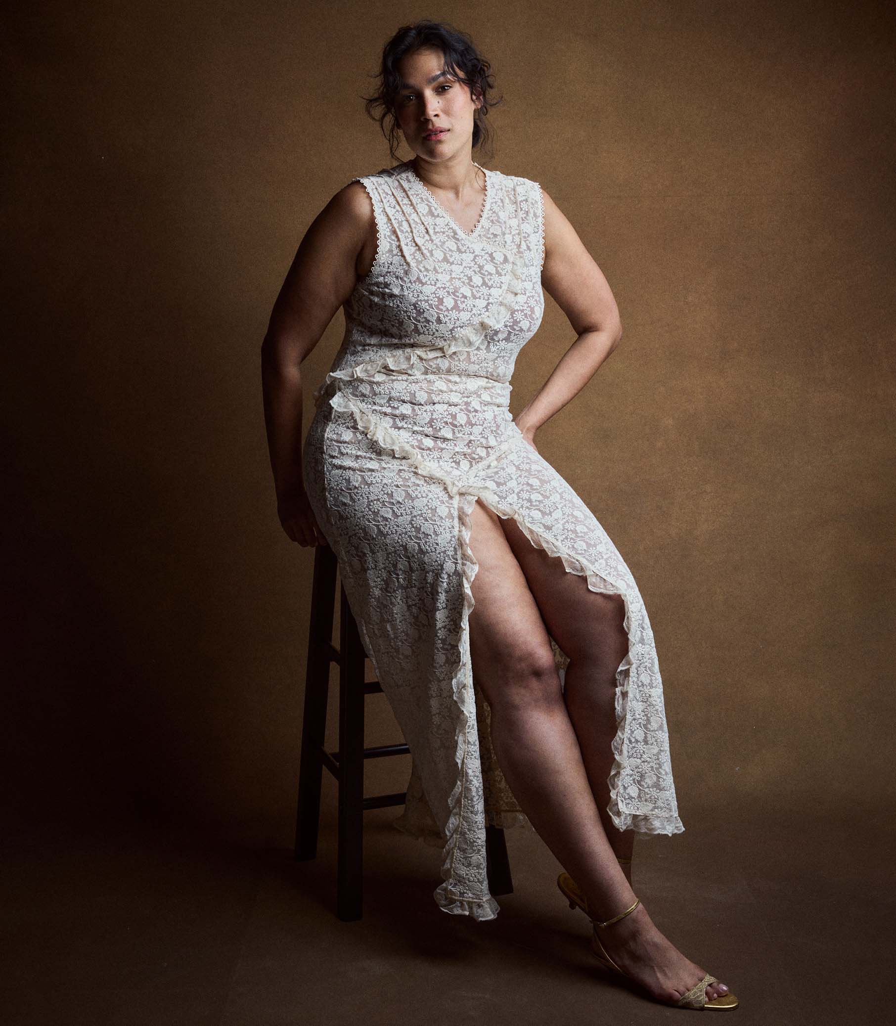 ANABELIA DRESS -- SOFT CAMELLIA - Image 5