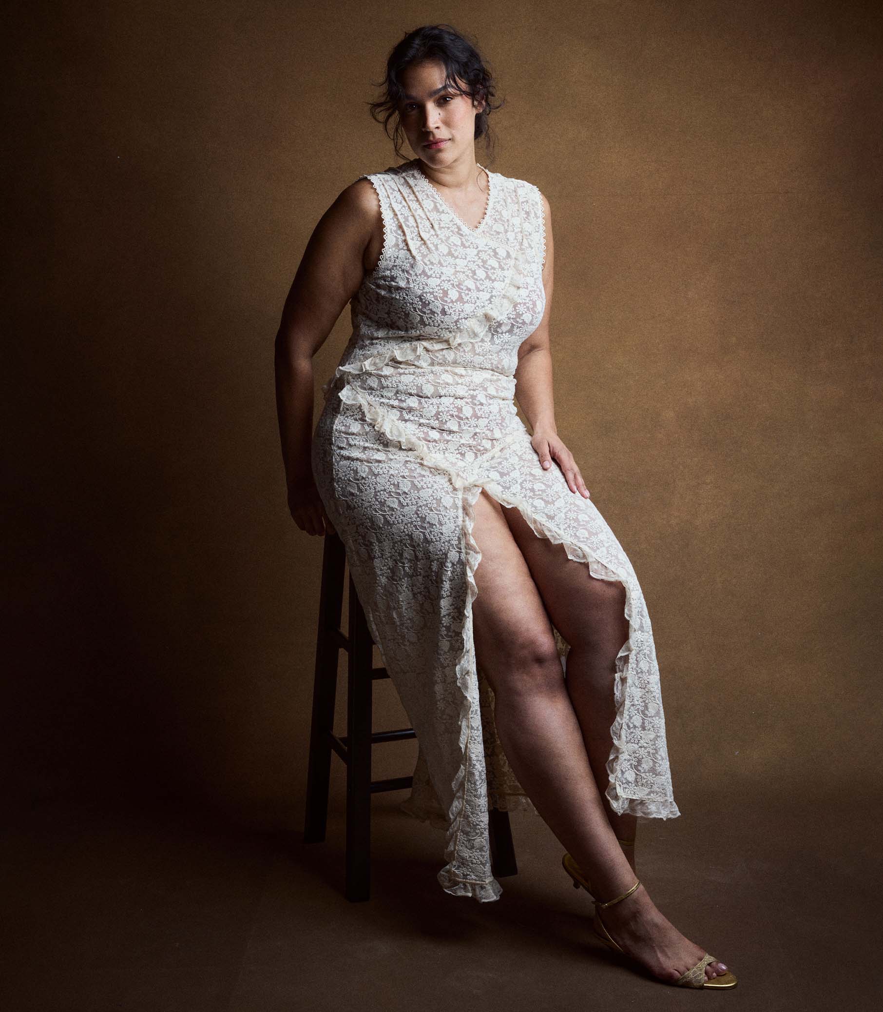 ANABELIA DRESS -- SOFT CAMELLIA - Image 6