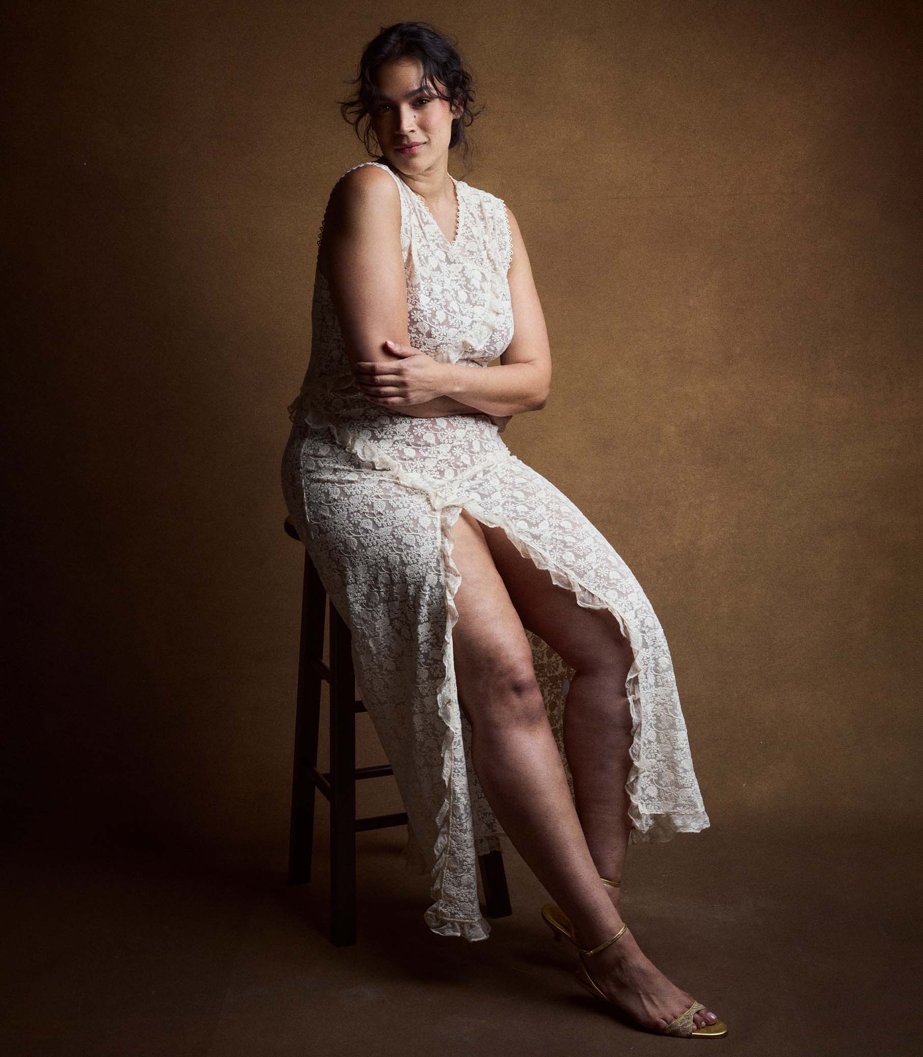 ANABELIA DRESS -- SOFT CAMELLIA - Image 7
