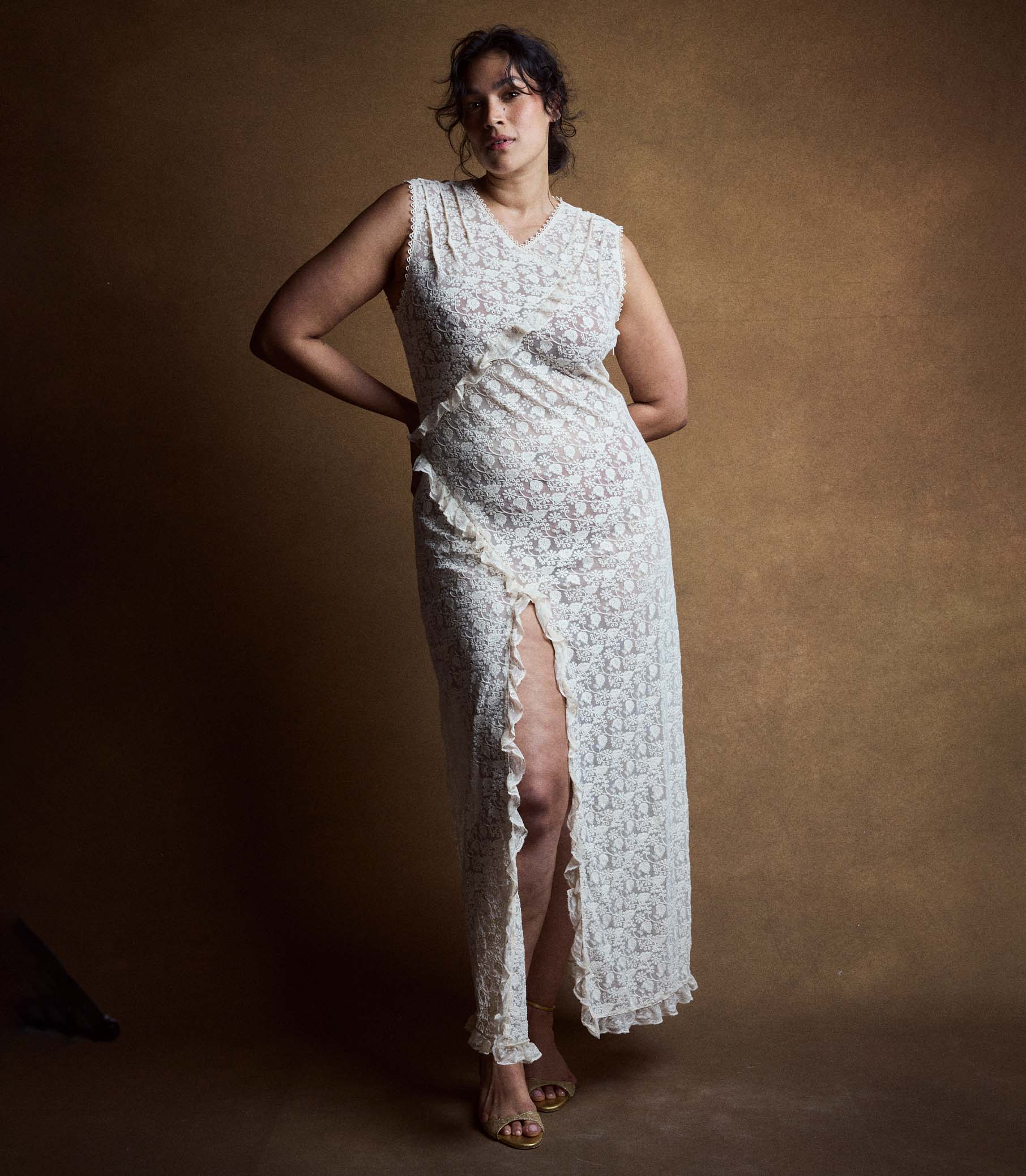 ANABELIA DRESS -- SOFT CAMELLIA - Image 9