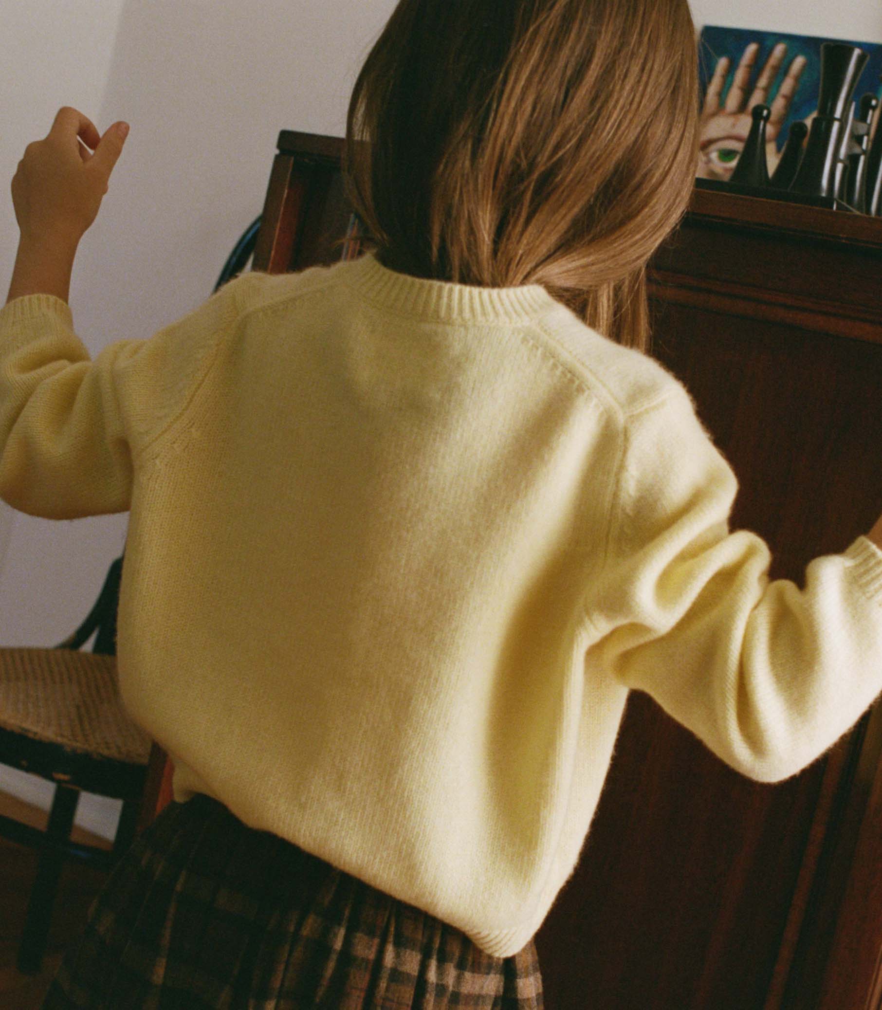 BABETTE CASHMERE CARDIGAN -- BUTTERCUP FLORAL EMBROIDERY - Image 4