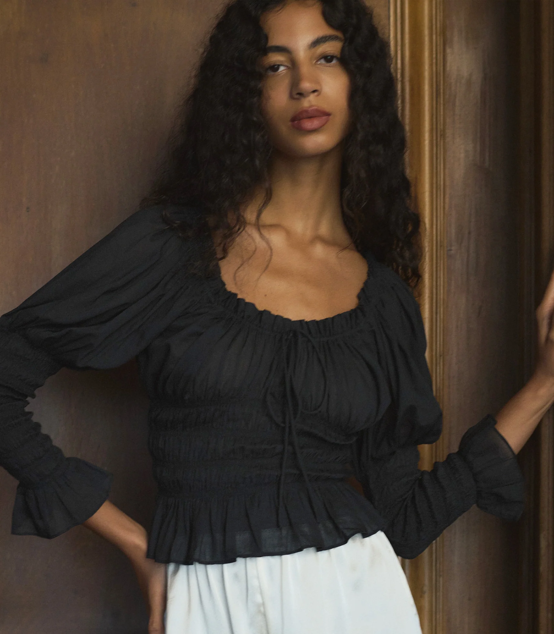 BAPTISIA TOP -- BLACK - Image 2