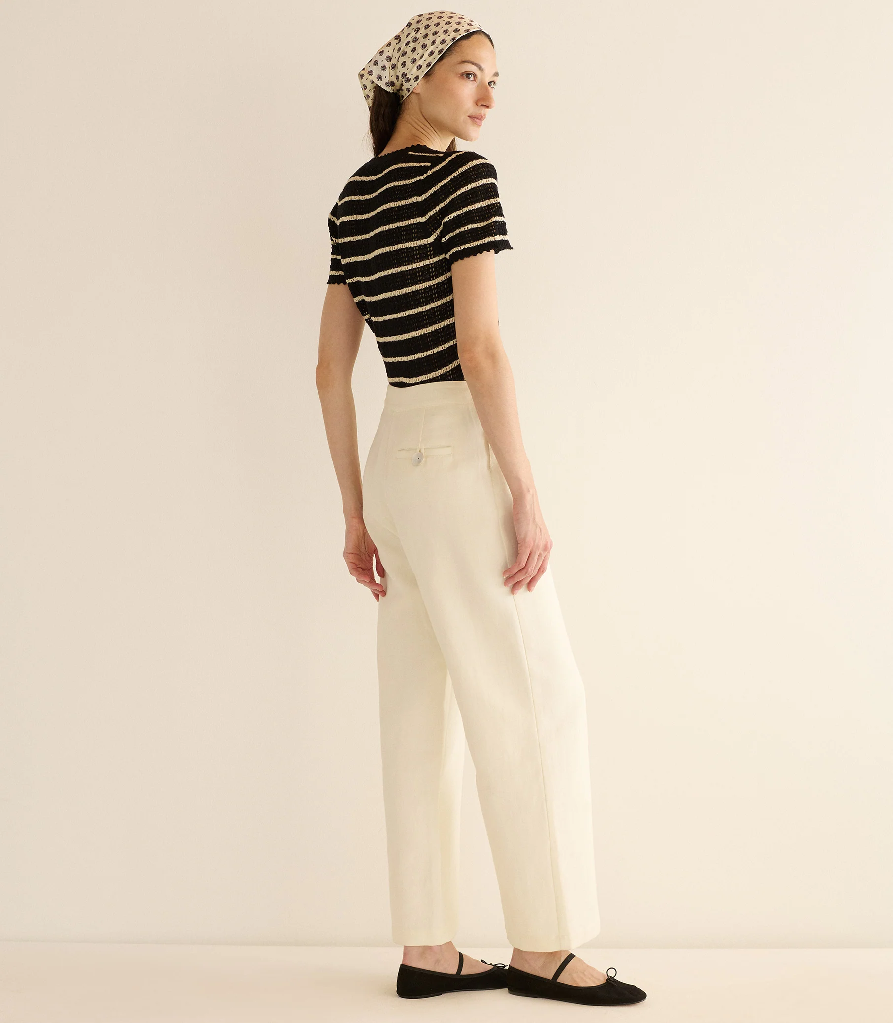 BRANDIE TOP -- NOIR ALLAIRE STRIPE - Image 5