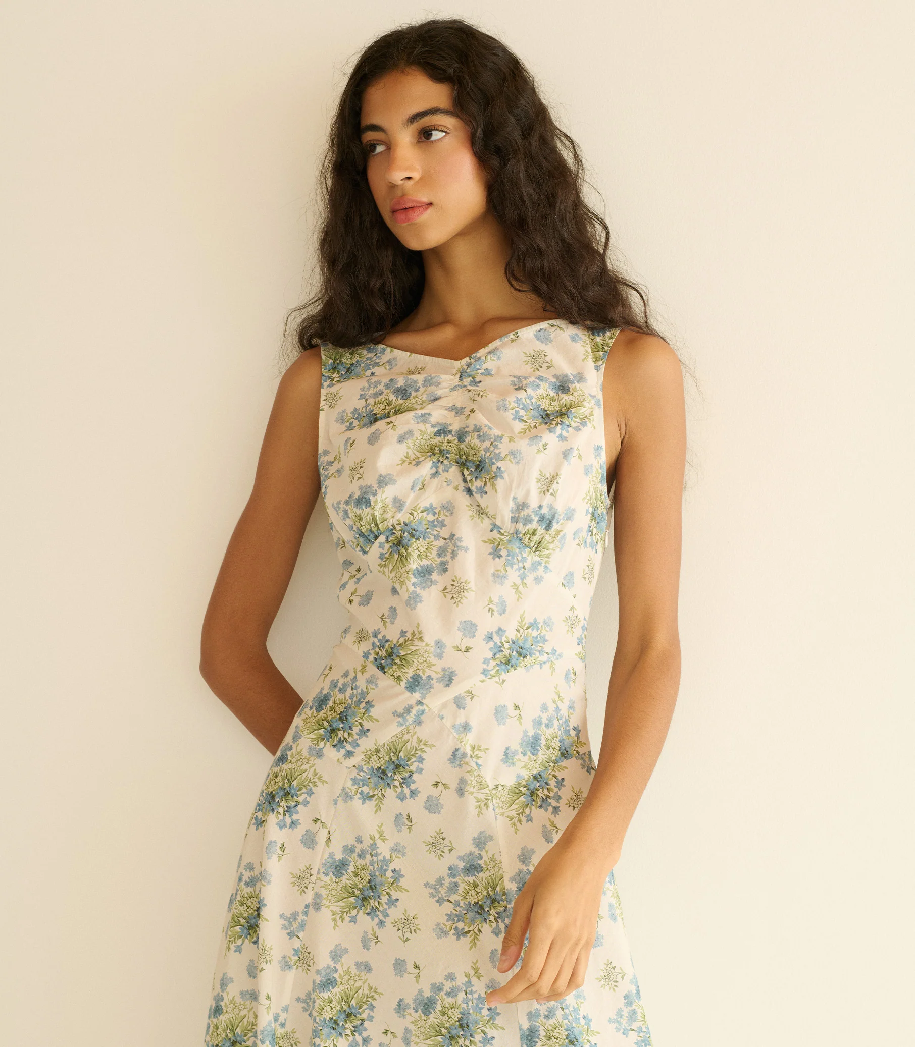 BRUNA DRESS -- CRÈME LANTANA FLORAL - Image 2