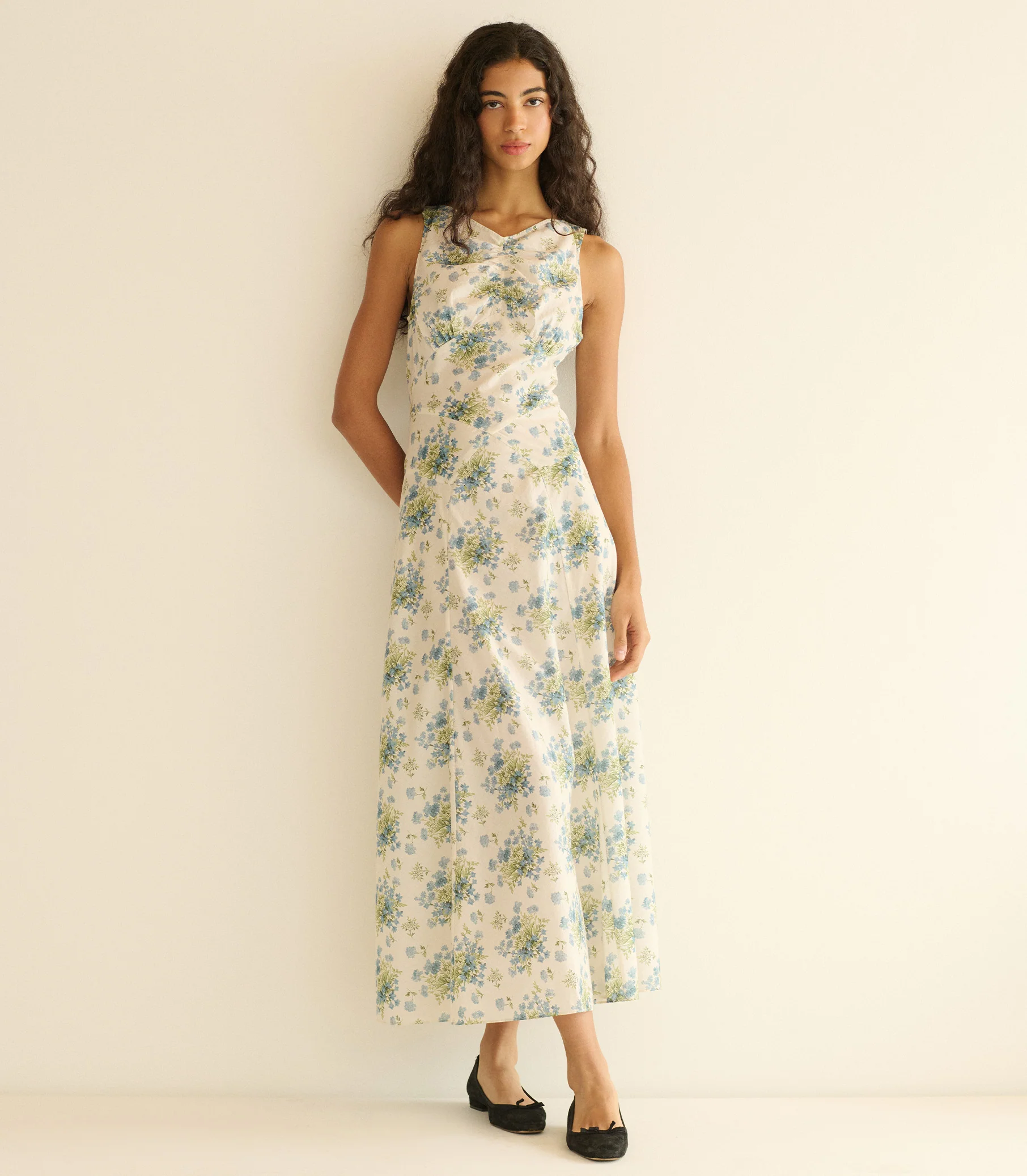 BRUNA DRESS -- CRÈME LANTANA FLORAL - Image 3