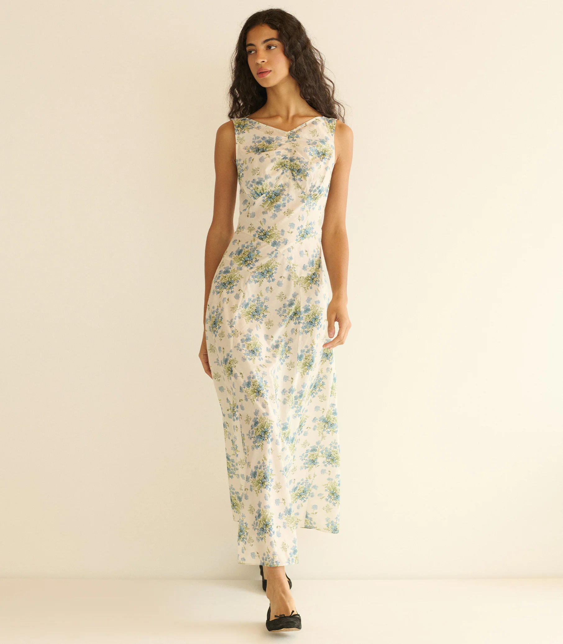 BRUNA DRESS -- CRÈME LANTANA FLORAL - Image 4