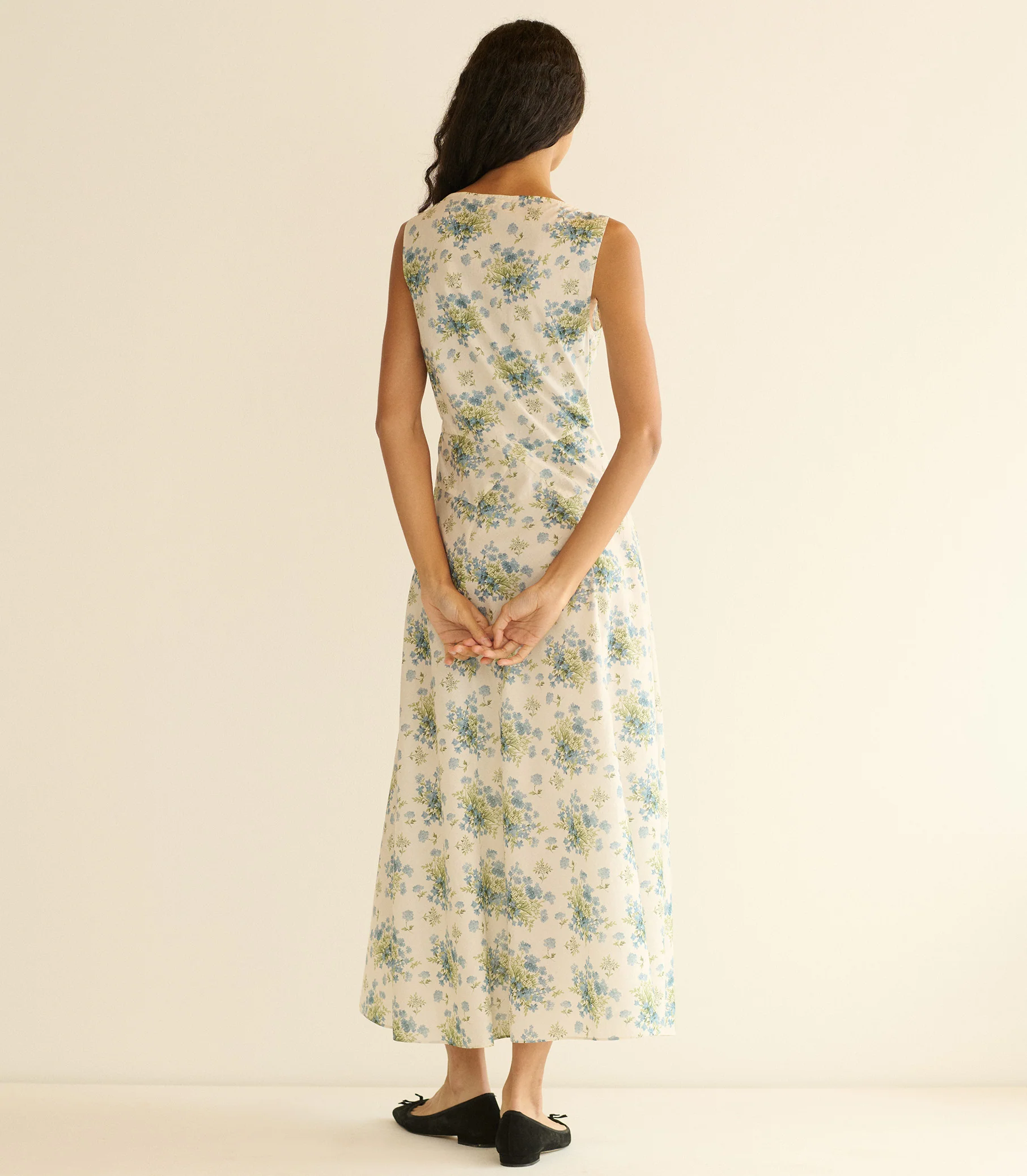 BRUNA DRESS -- CRÈME LANTANA FLORAL - Image 5