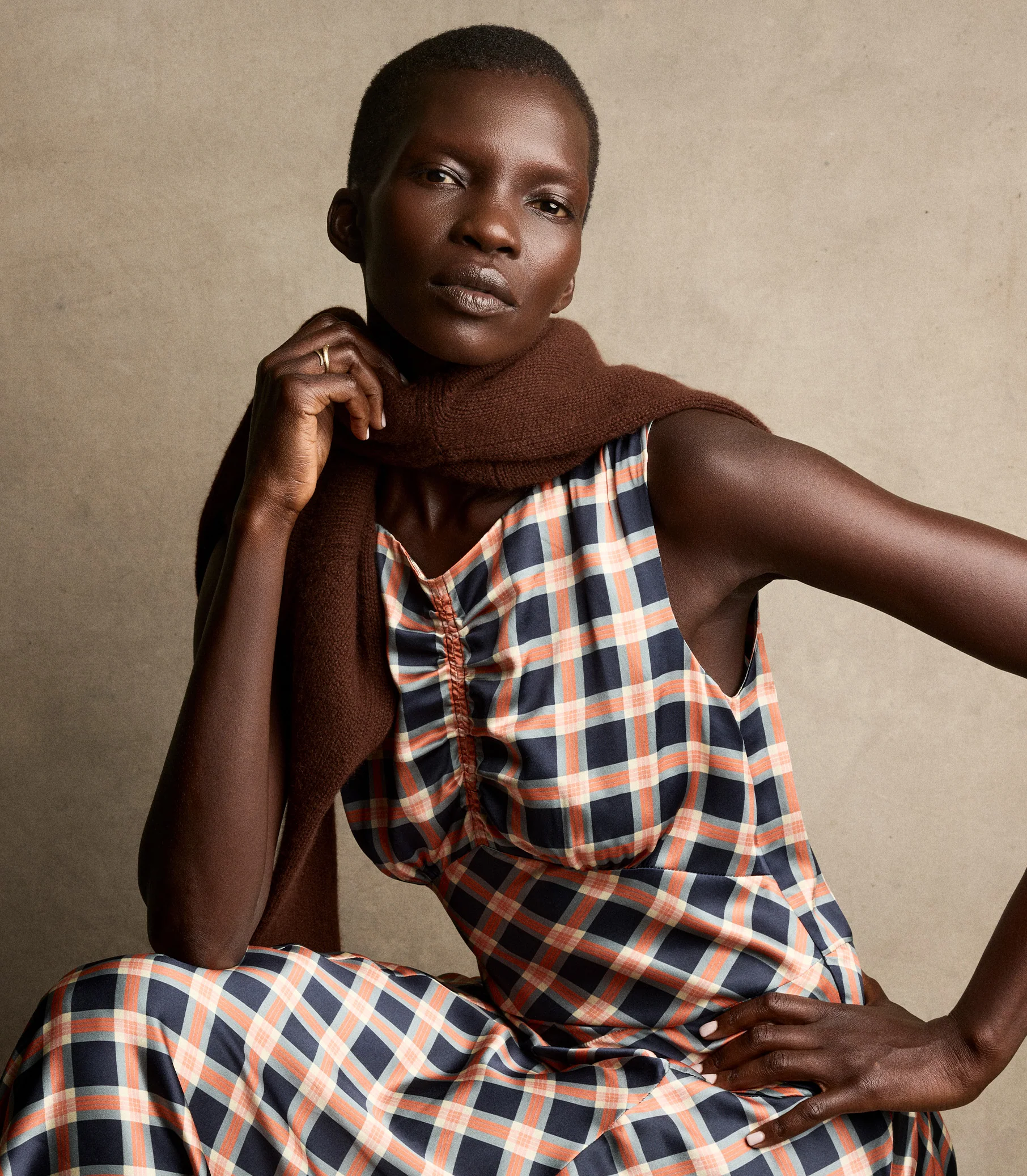 BRUNA DRESS -- GIVERNY PLAID - Image 2