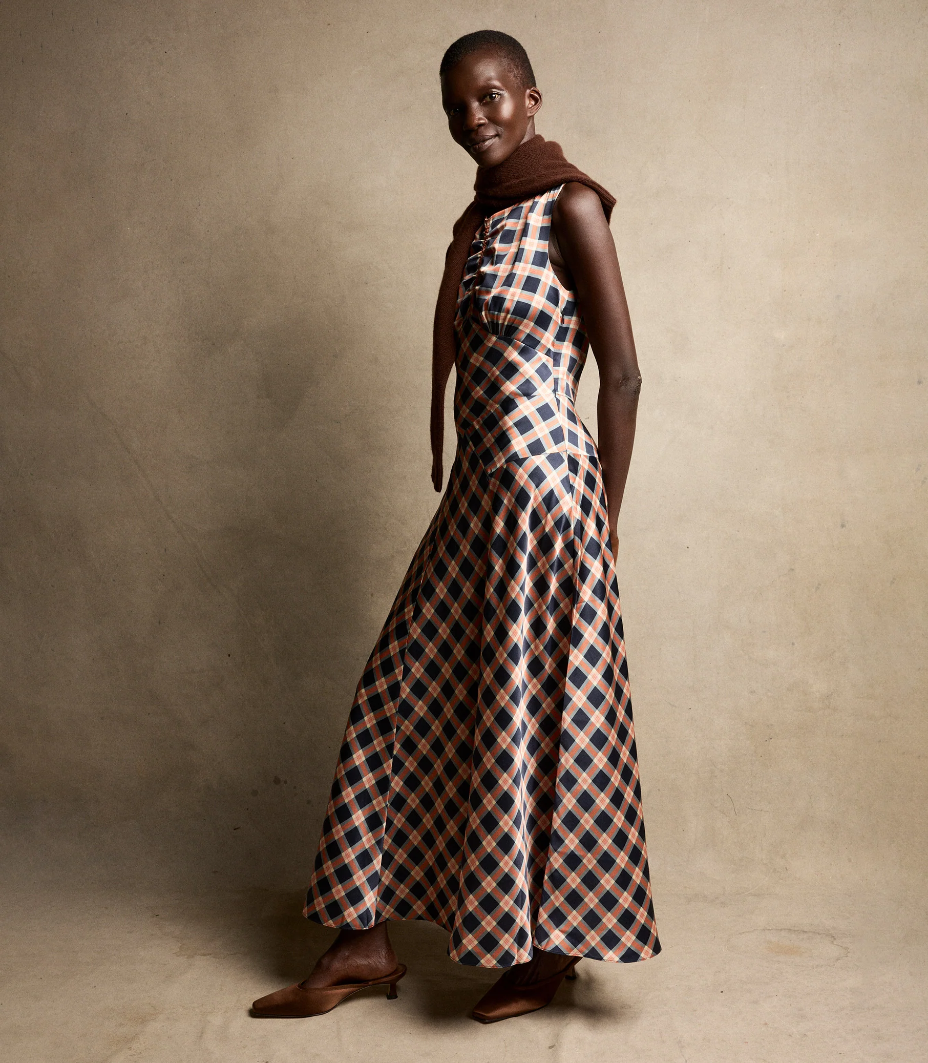 BRUNA DRESS -- GIVERNY PLAID - Image 3
