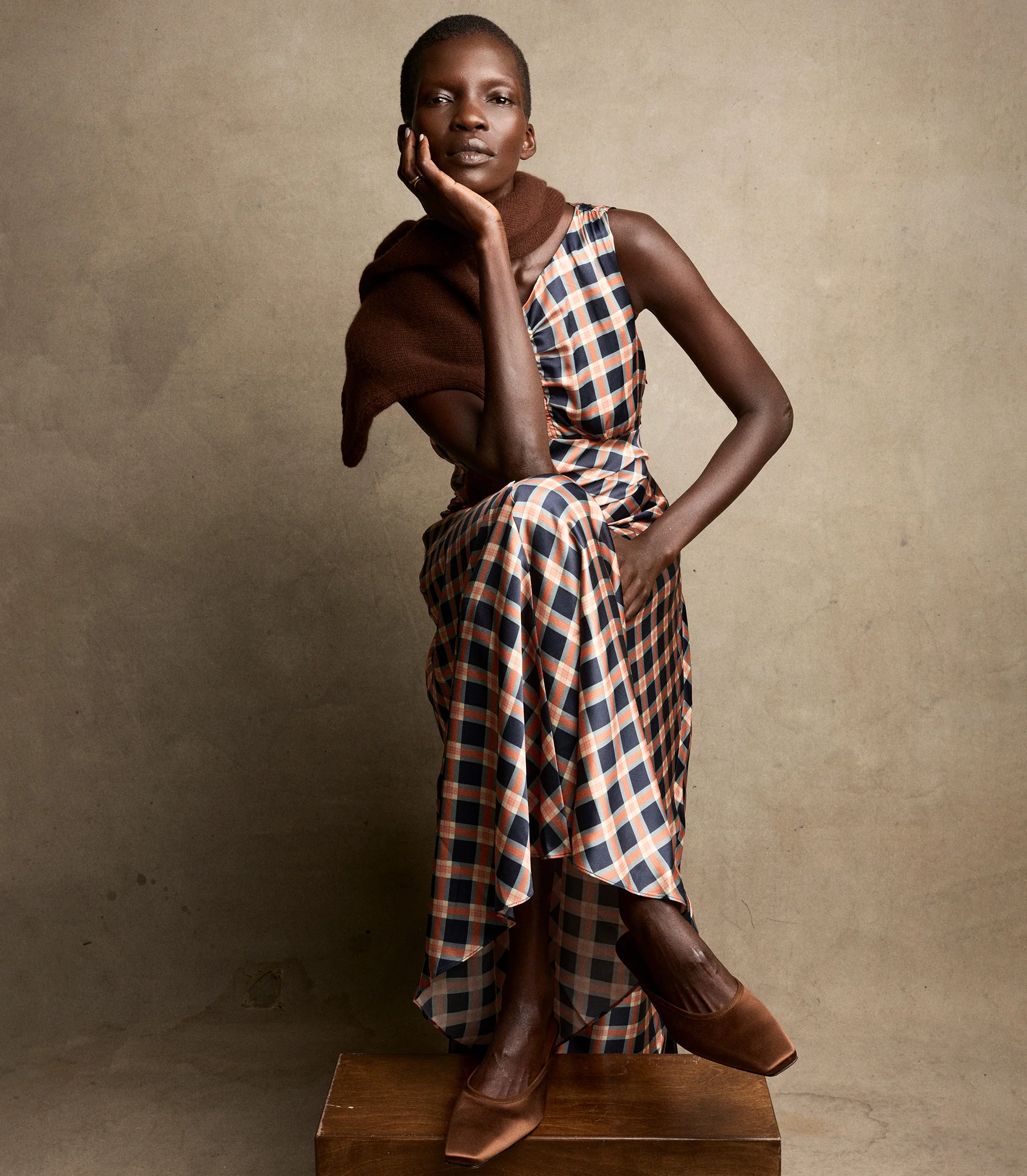 BRUNA DRESS -- GIVERNY PLAID - Image 4