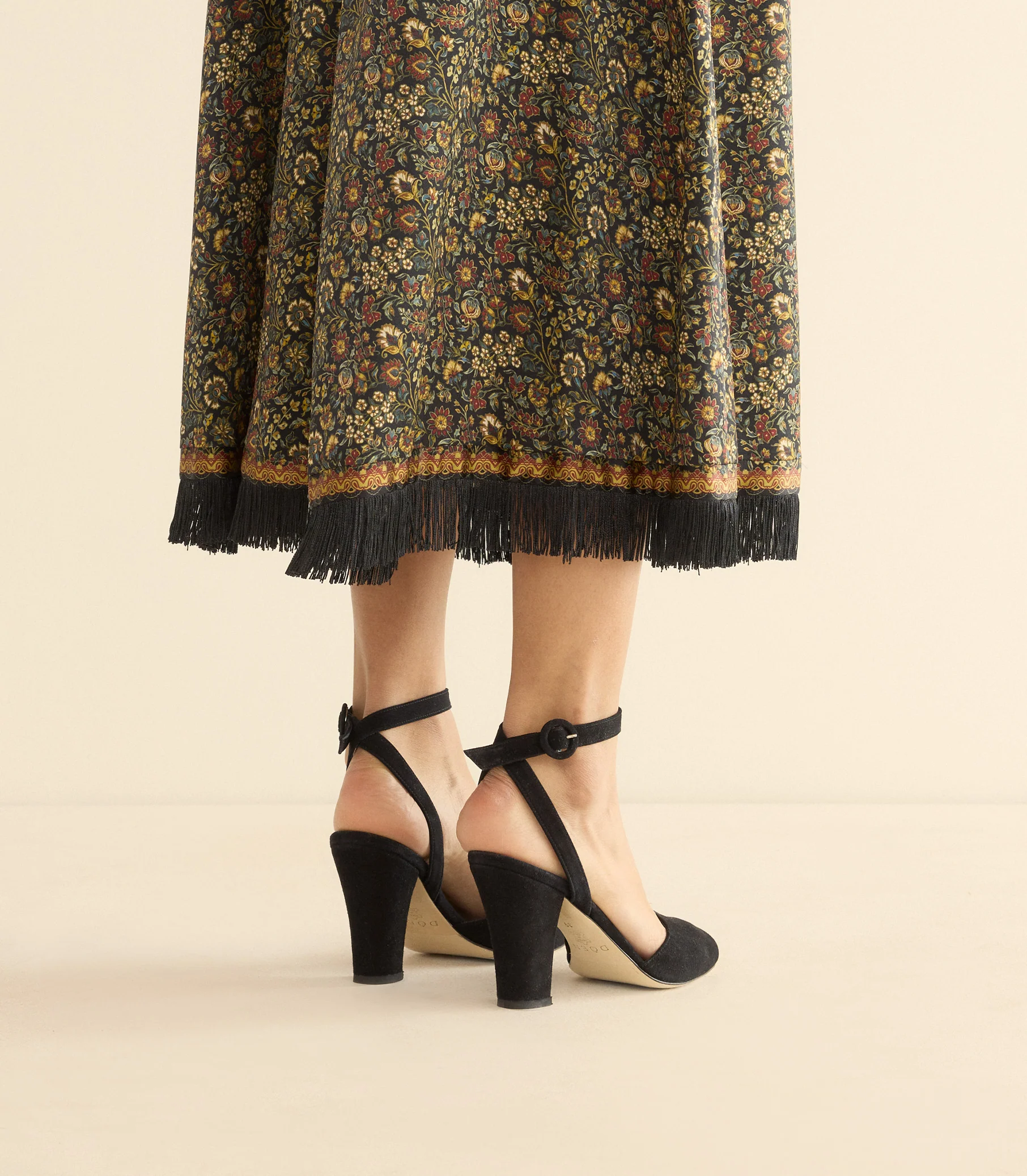 CARLA HEEL -- BLACK SUEDE - Image 2