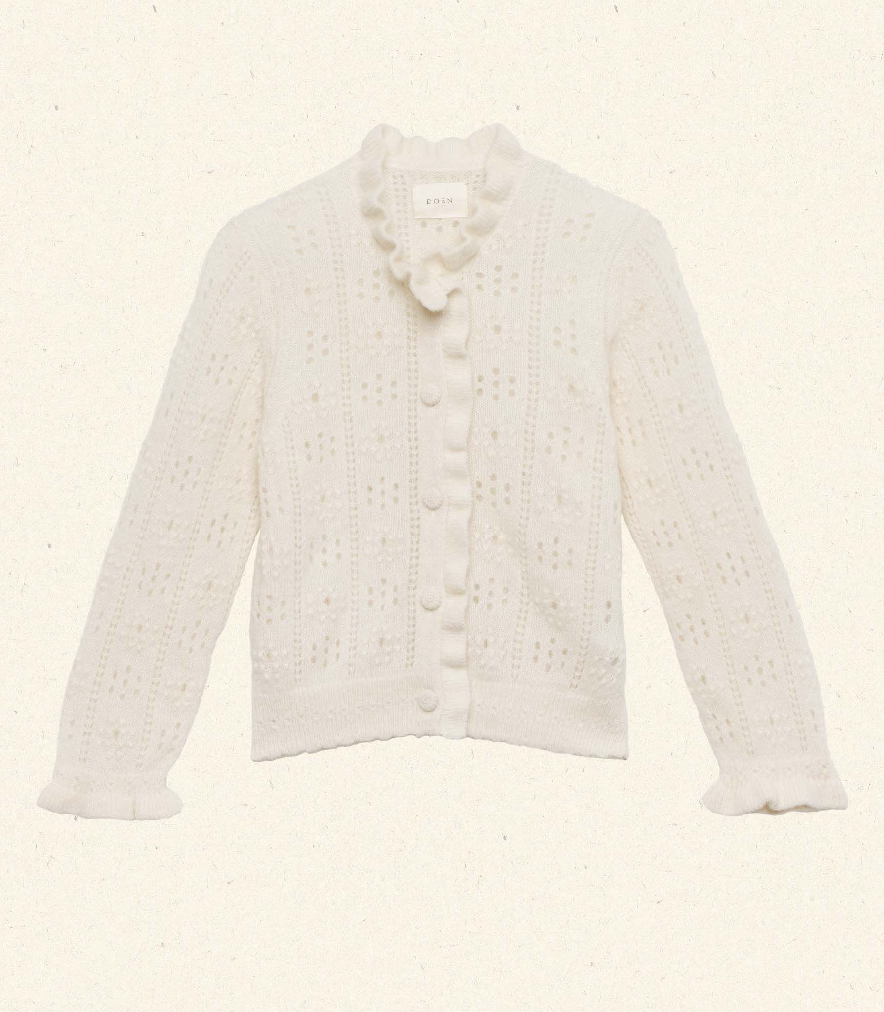 CLAUDIE CARDIGAN -- IVORY - Image 6