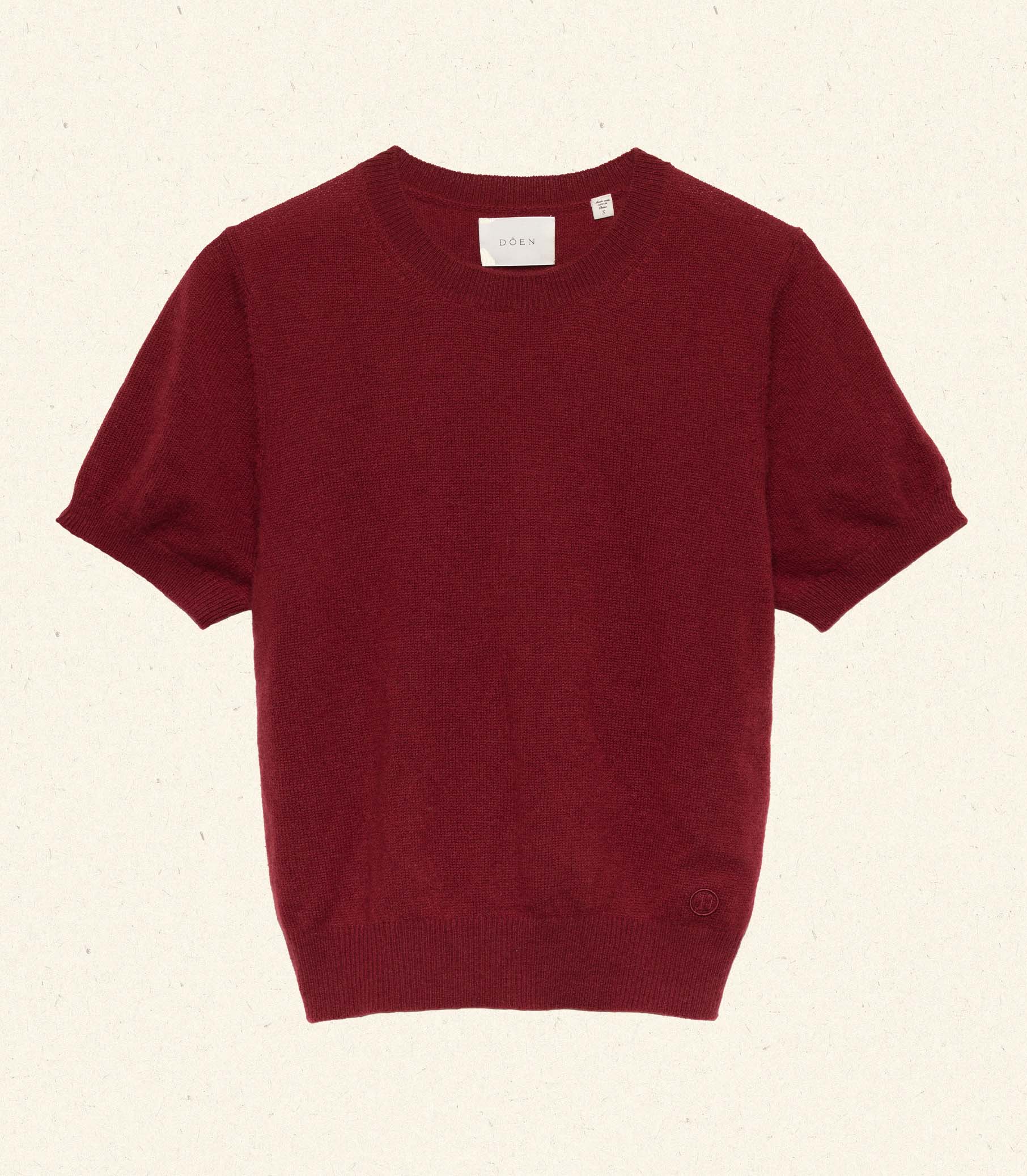 COLOMBE CASHMERE TOP -- MALBEC - Image 6
