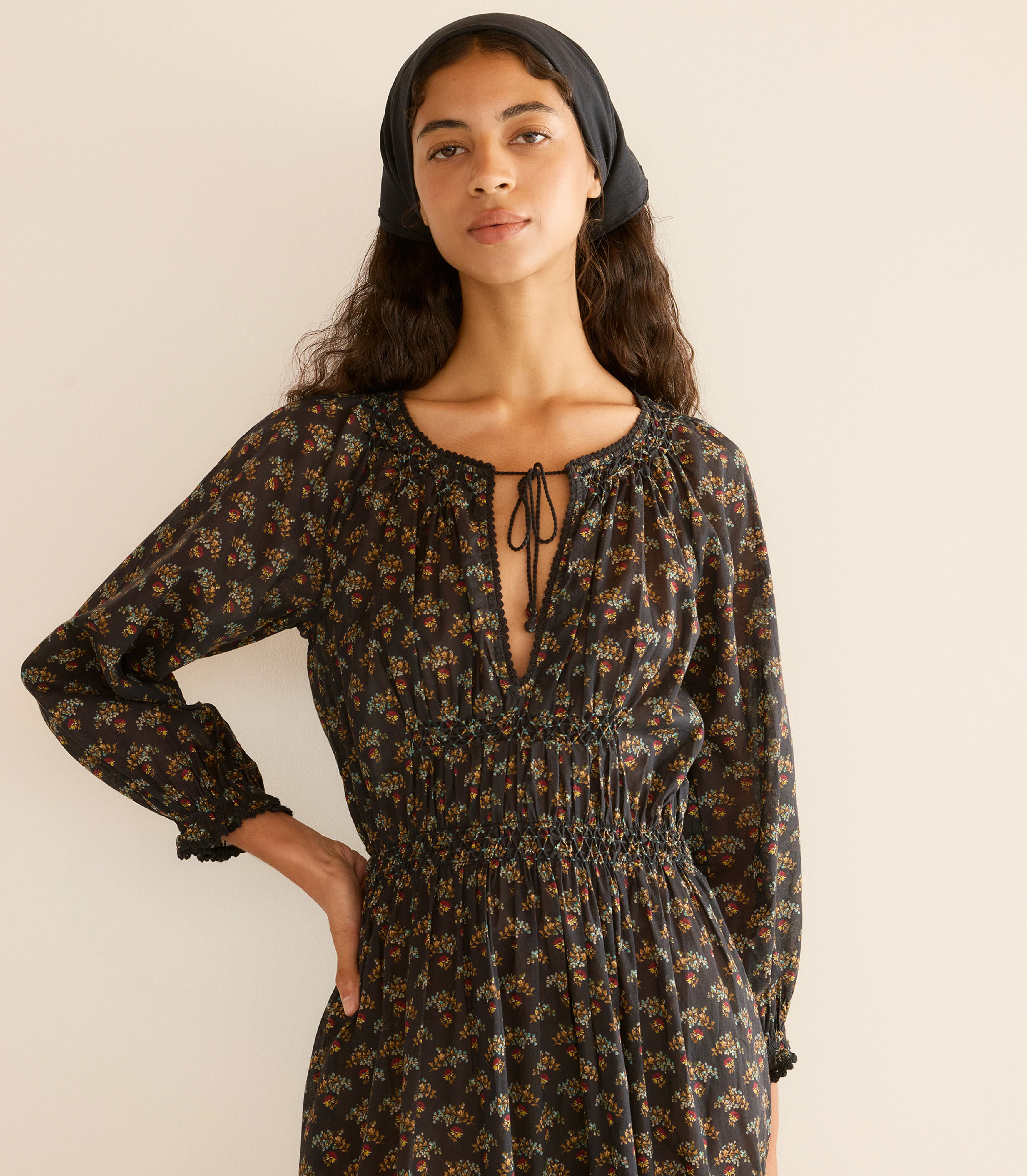 DELFINA DRESS -- DELPHINIUM FLORAL - Image 4