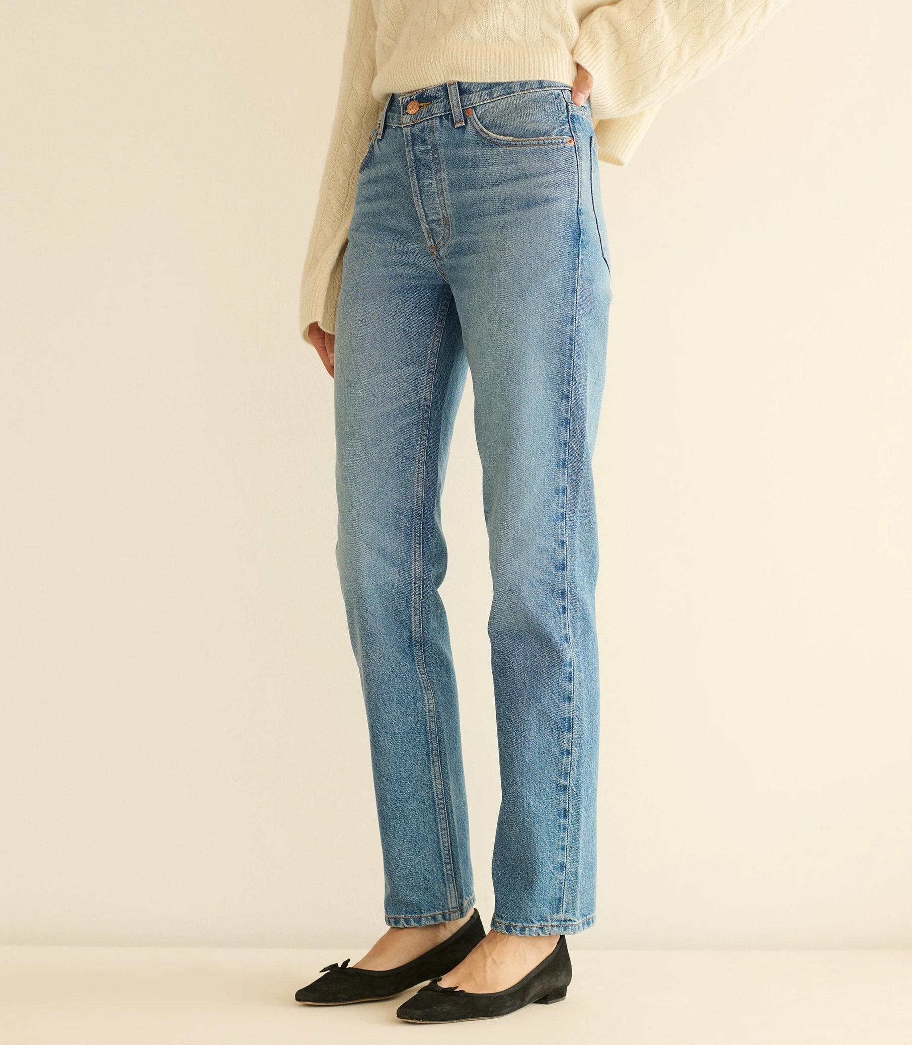 DIANA MID RISE JEAN -- MARVILLE WASH - Image 2