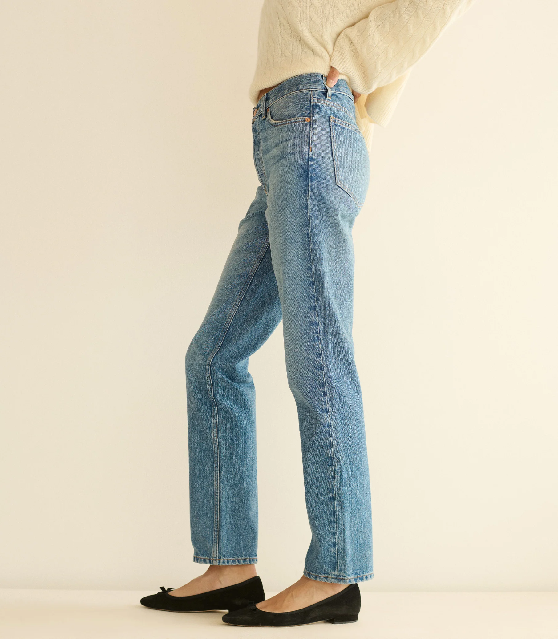 DIANA MID RISE JEAN -- MARVILLE WASH - Image 5