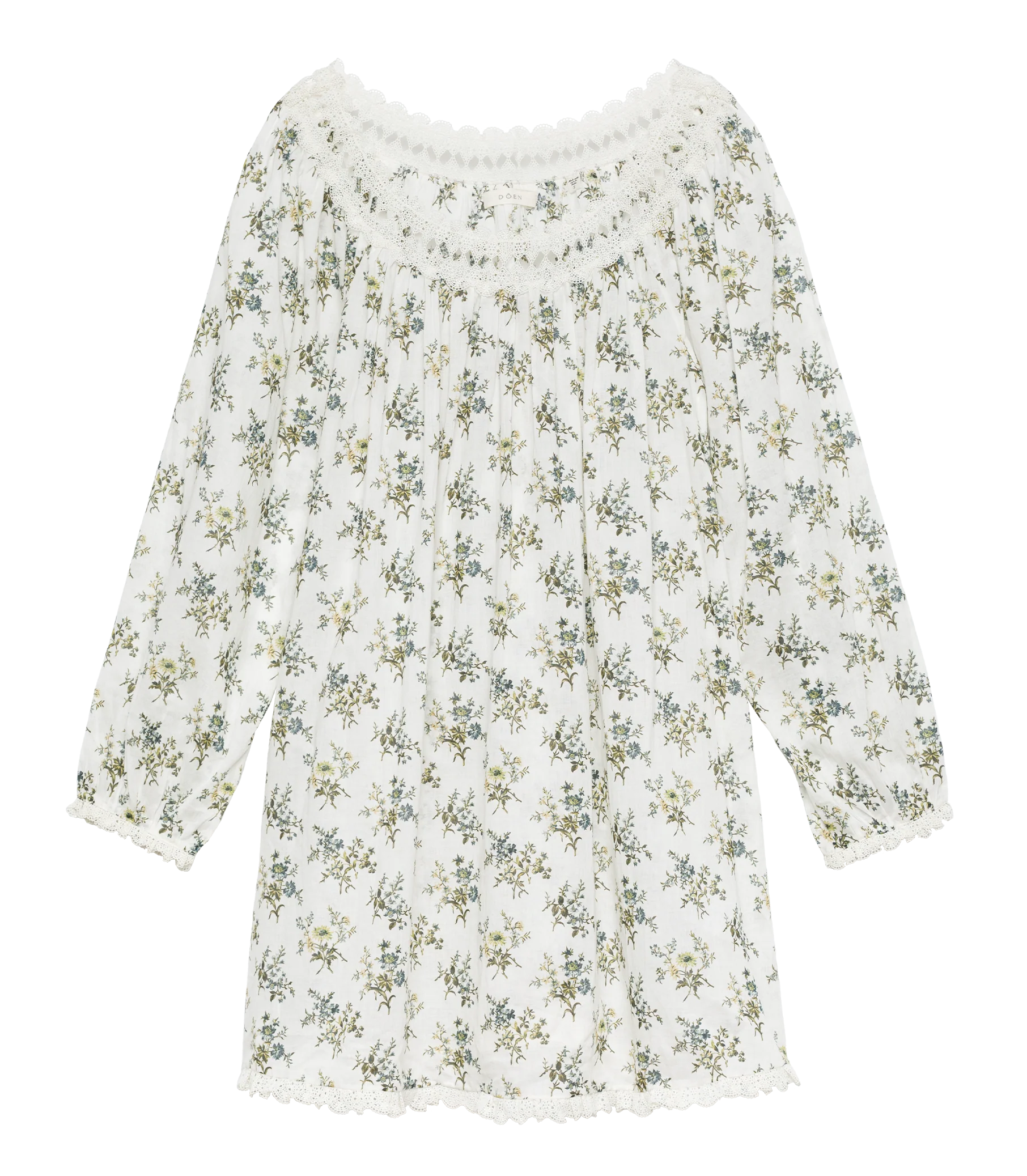 DONELLE NIGHTGOWN -- CRÈME FLEUR DU PALAIS - Image 6