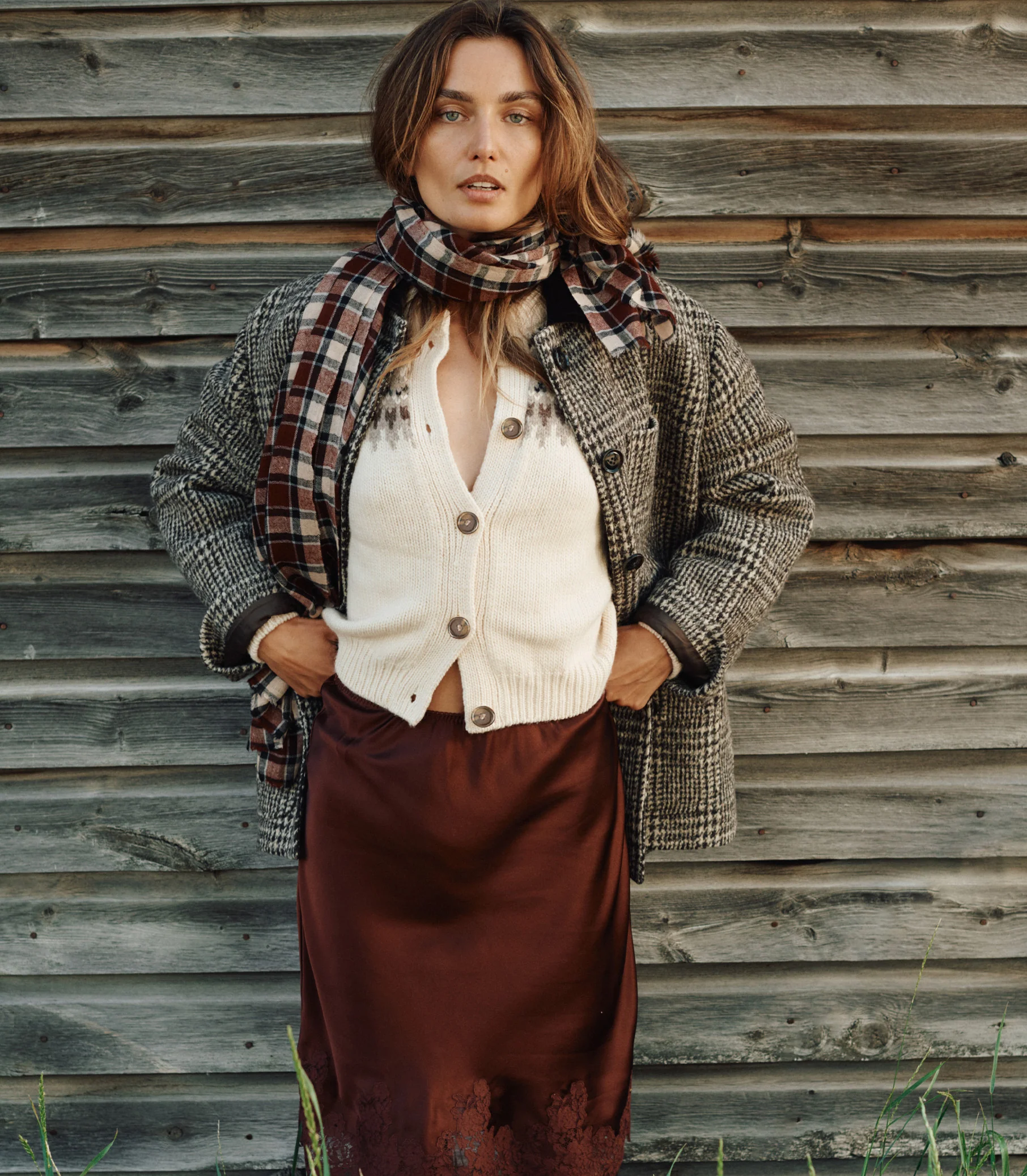 ELOWETTE SKIRT -- CAFE BRUN - Image 3