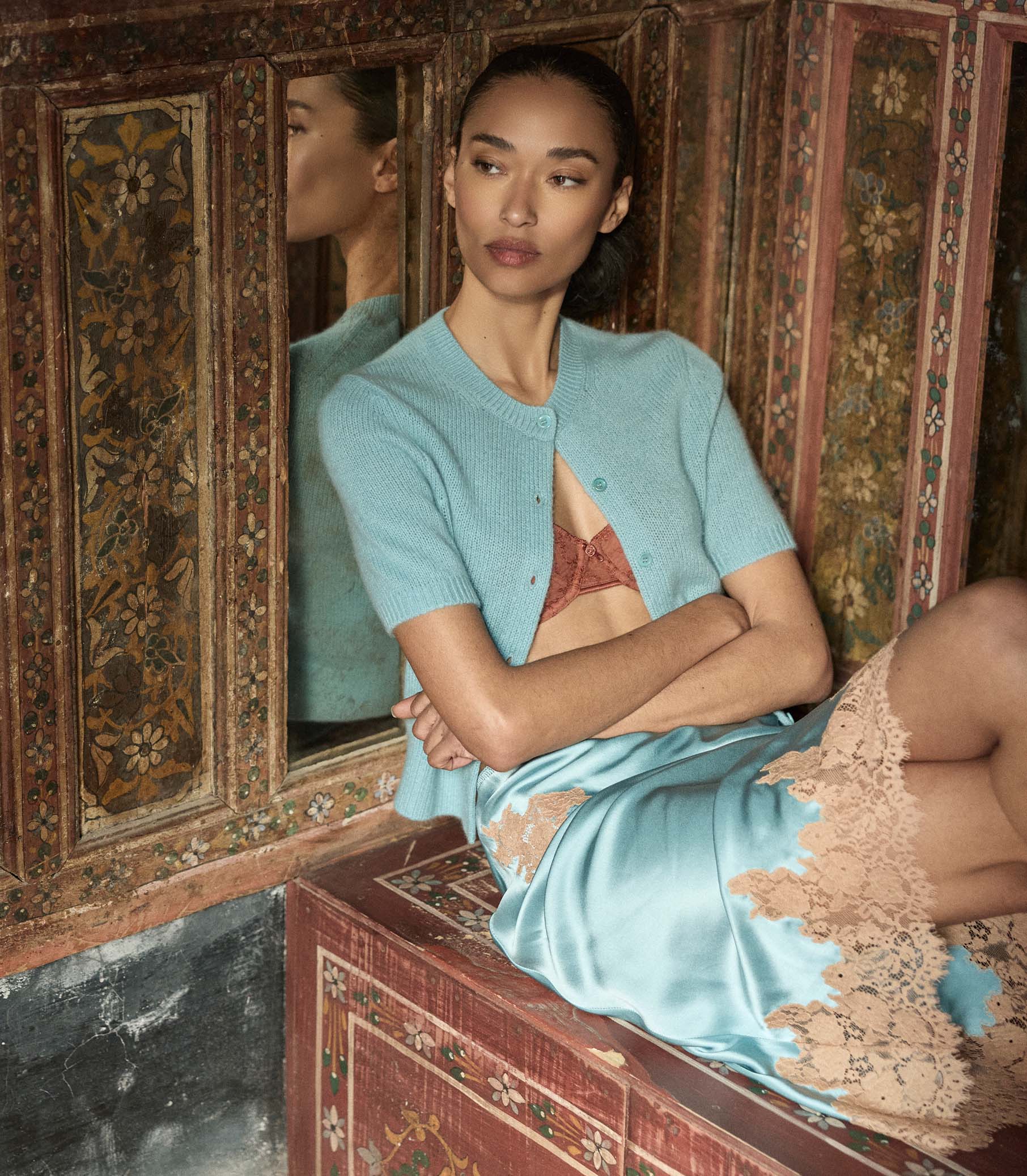 ELOWETTE SKIRT -- DEEP AQUAMARINE - Image 9