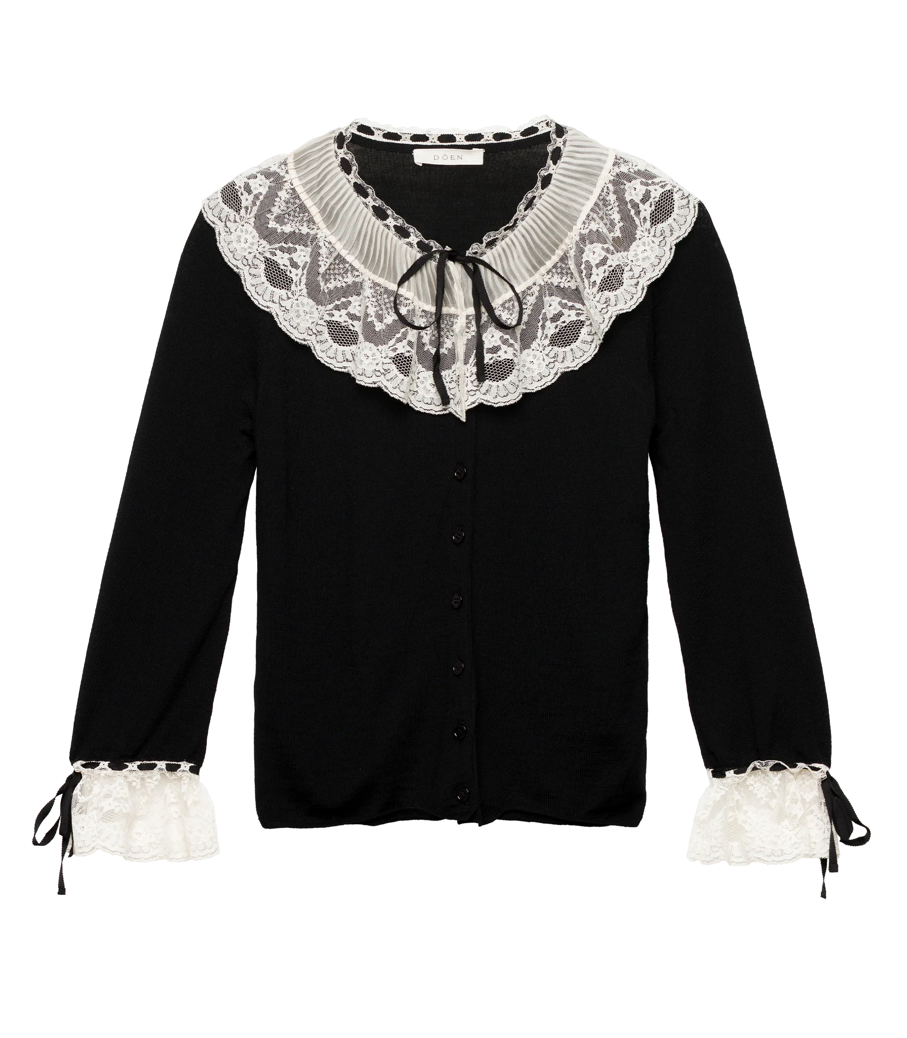 EMILIENNE CARDIGAN -- BLACK - Image 5