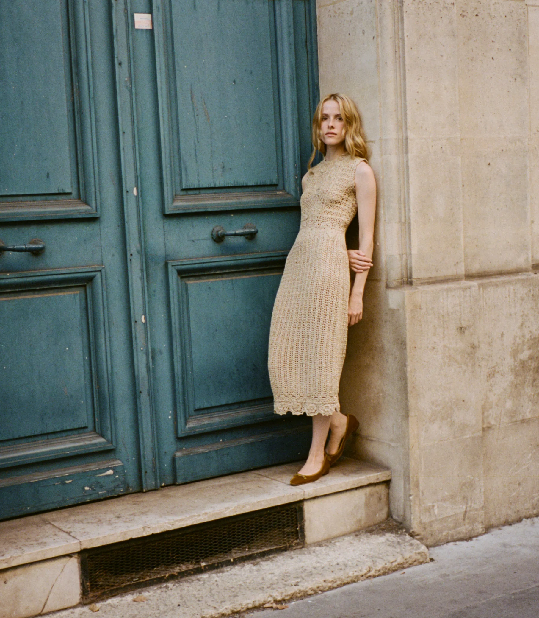 ESMINA DRESS -- METALLIC GOLD - Image 6