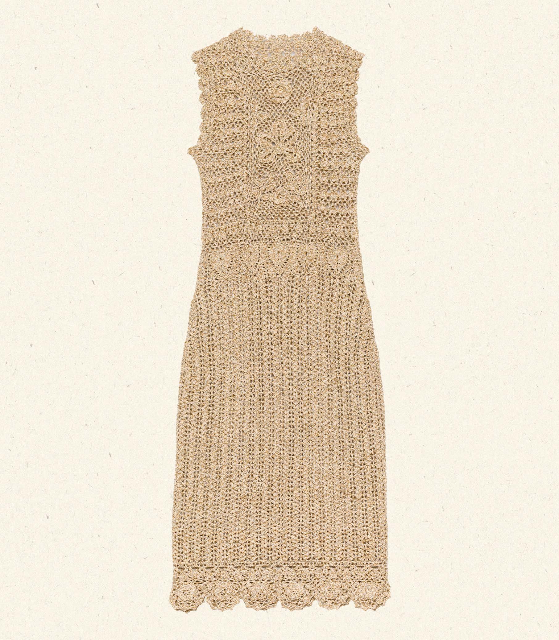 ESMINA DRESS -- METALLIC GOLD - Image 7