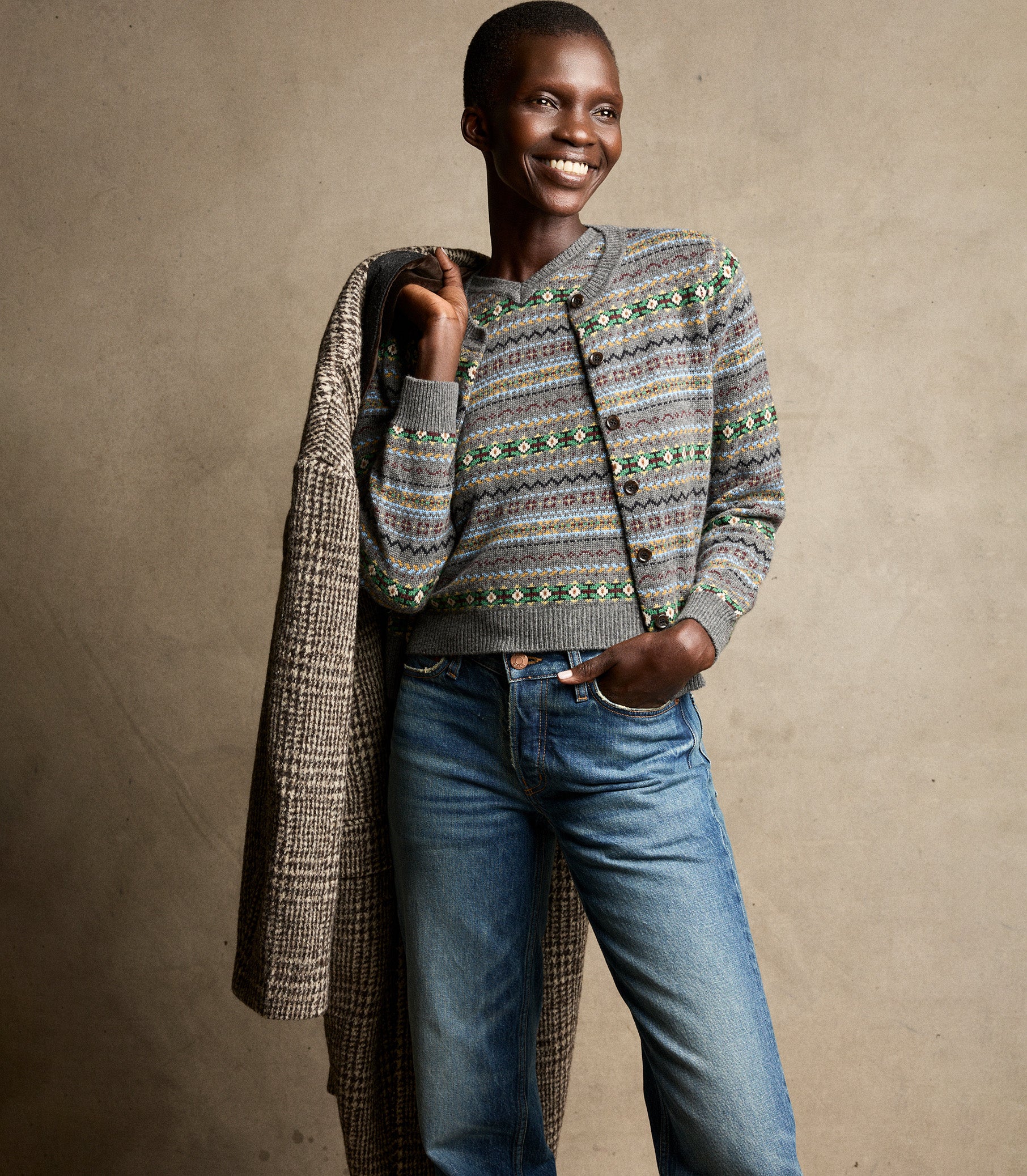 FAUSTINE CARDIGAN -- DASHWOOD FAIR ISLE - Image 2