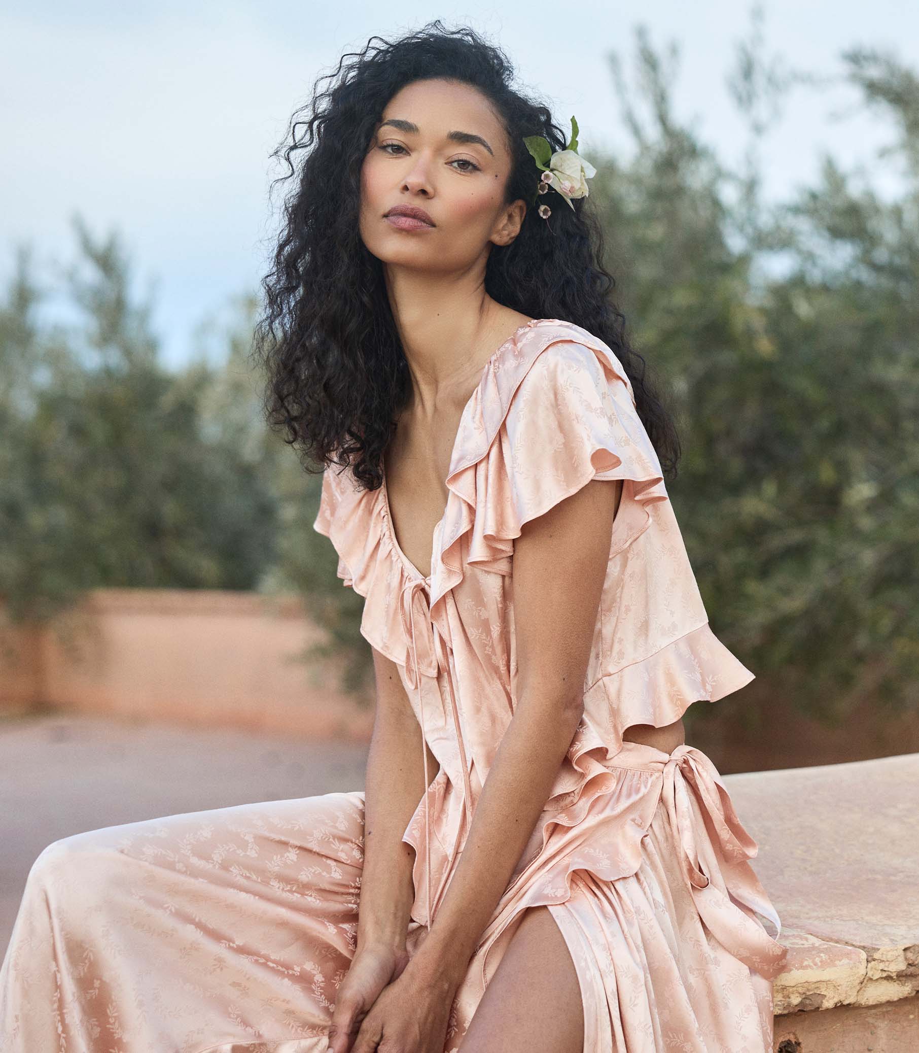 FIORENZA SKIRT -- PEACH SORBET - Image 9
