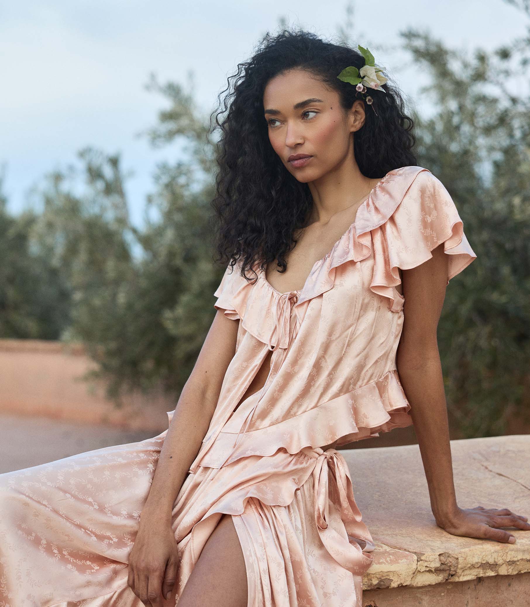 FLORIETTE TOP -- PEACH SORBET - Image 3