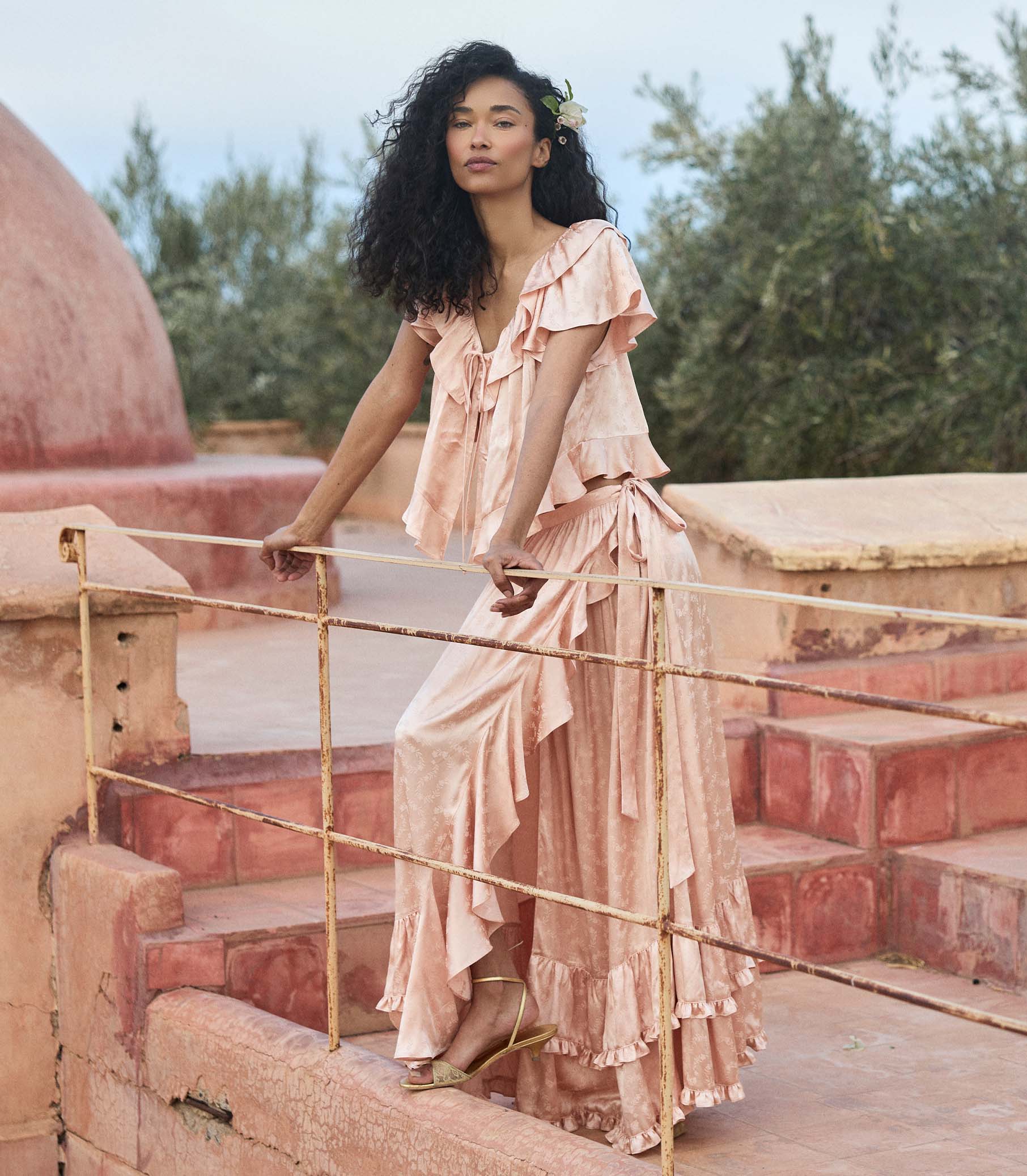 FLORIETTE TOP -- PEACH SORBET - Image 5
