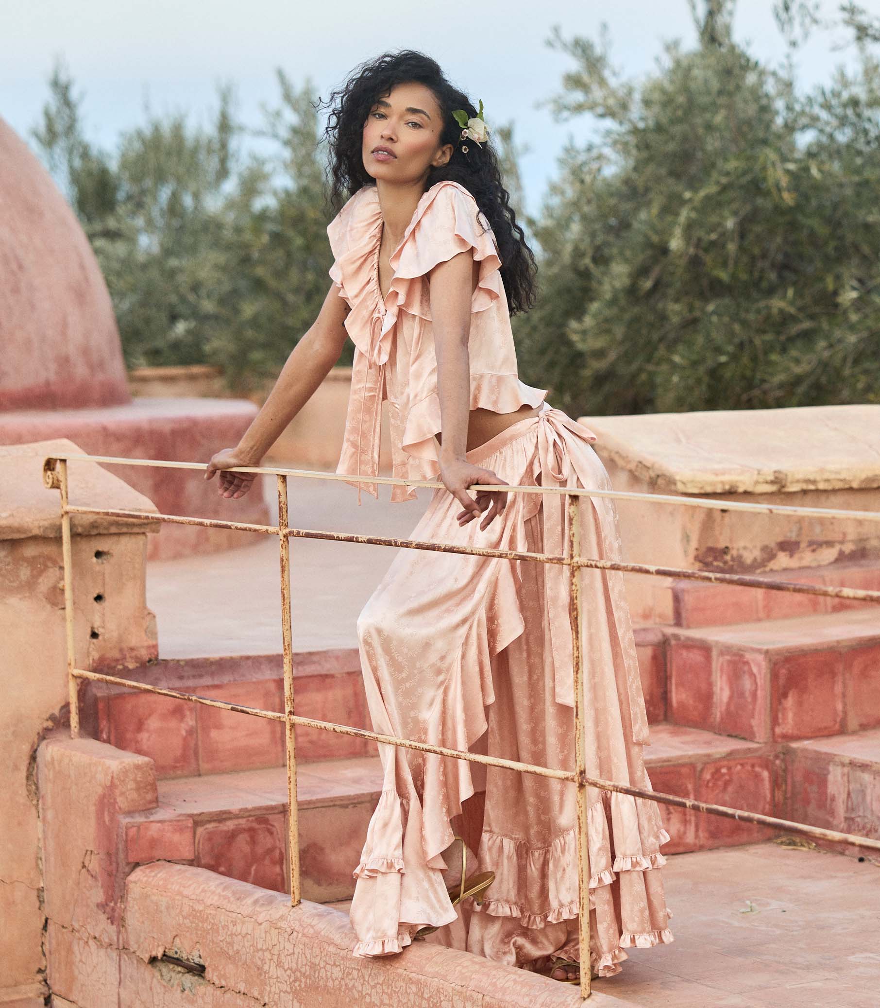 FLORIETTE TOP -- PEACH SORBET - Image 6