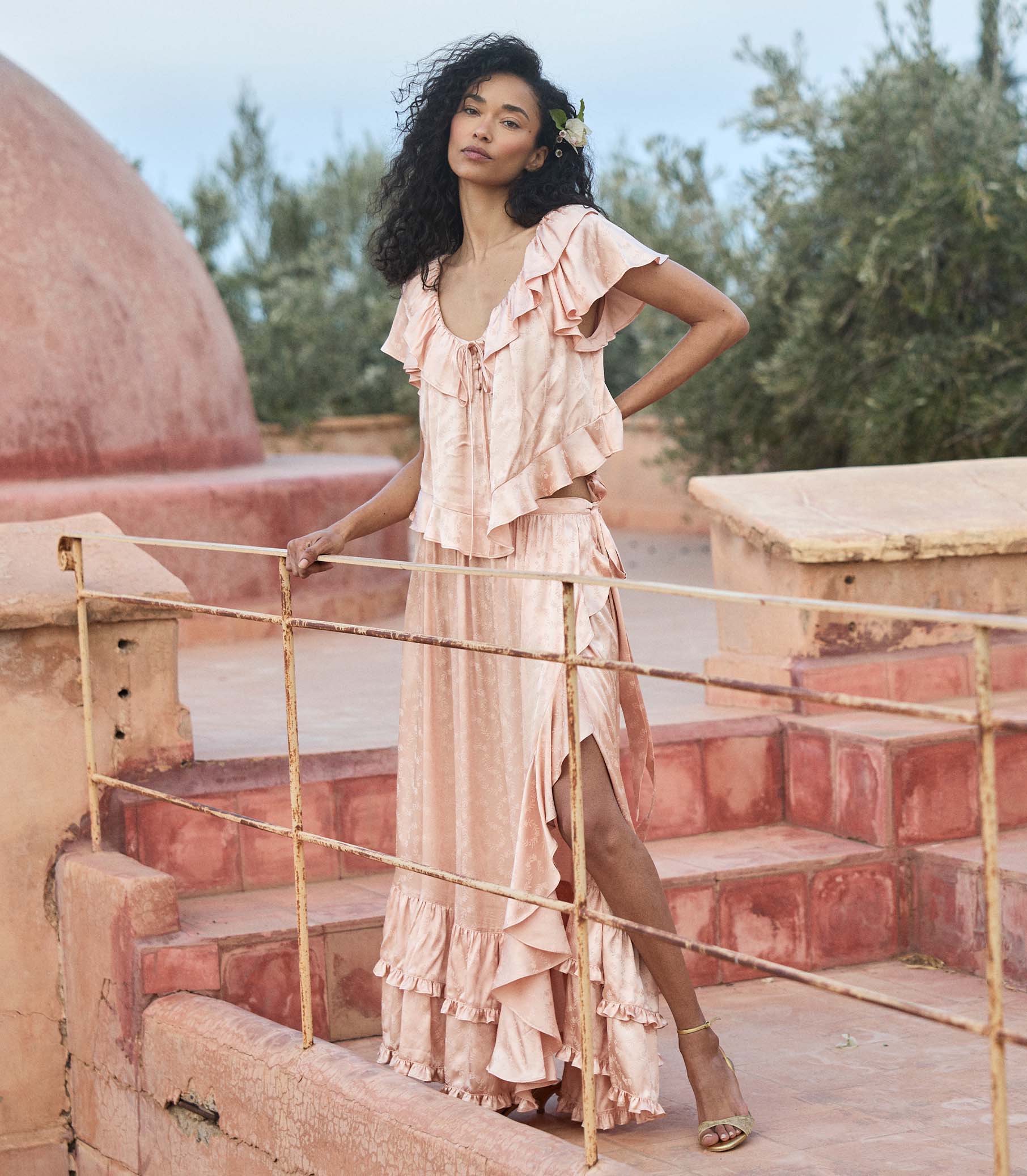 FLORIETTE TOP -- PEACH SORBET - Image 8