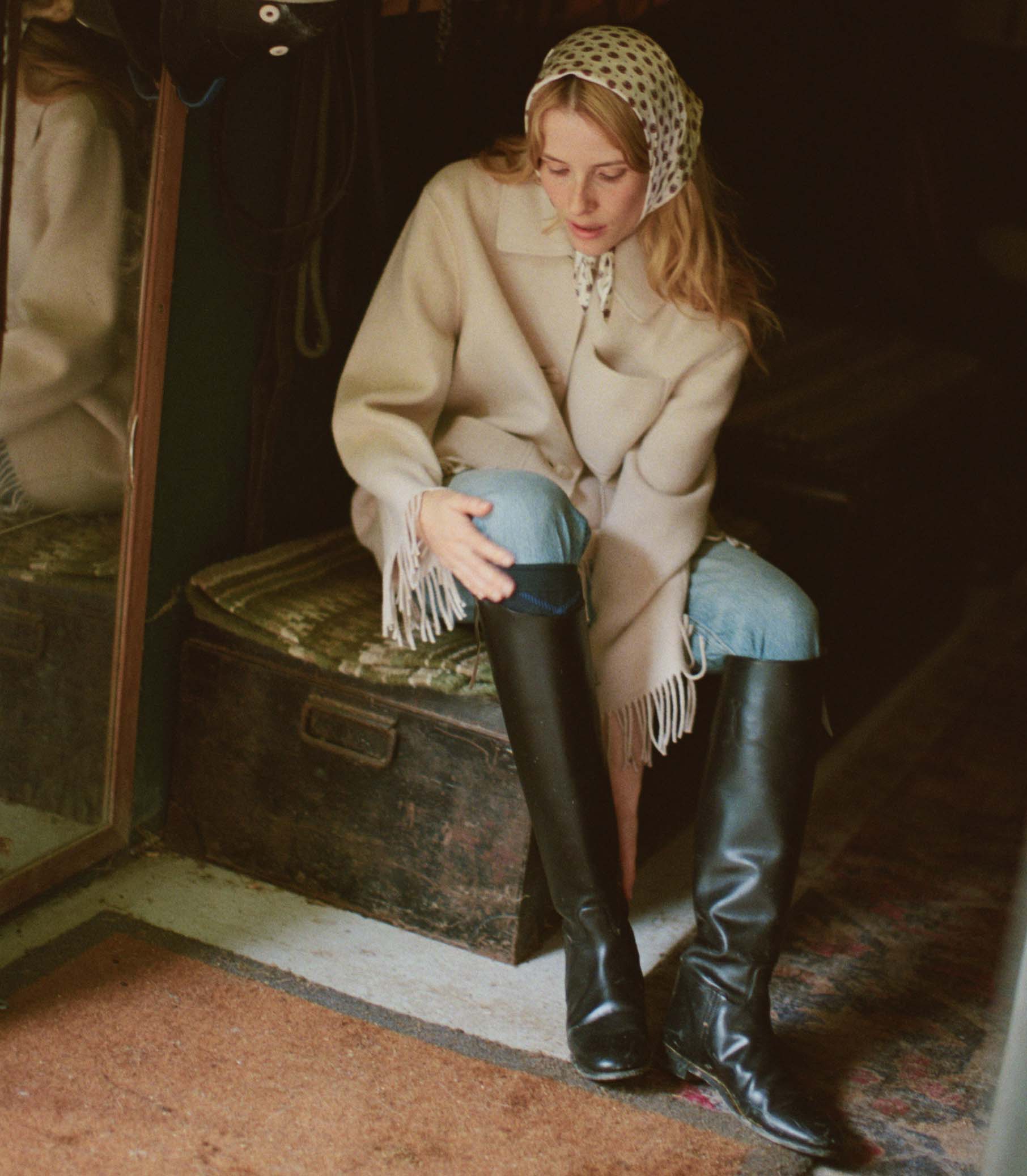 GERMAIN FRINGE COAT -- BUTTER CREAM - Image 10