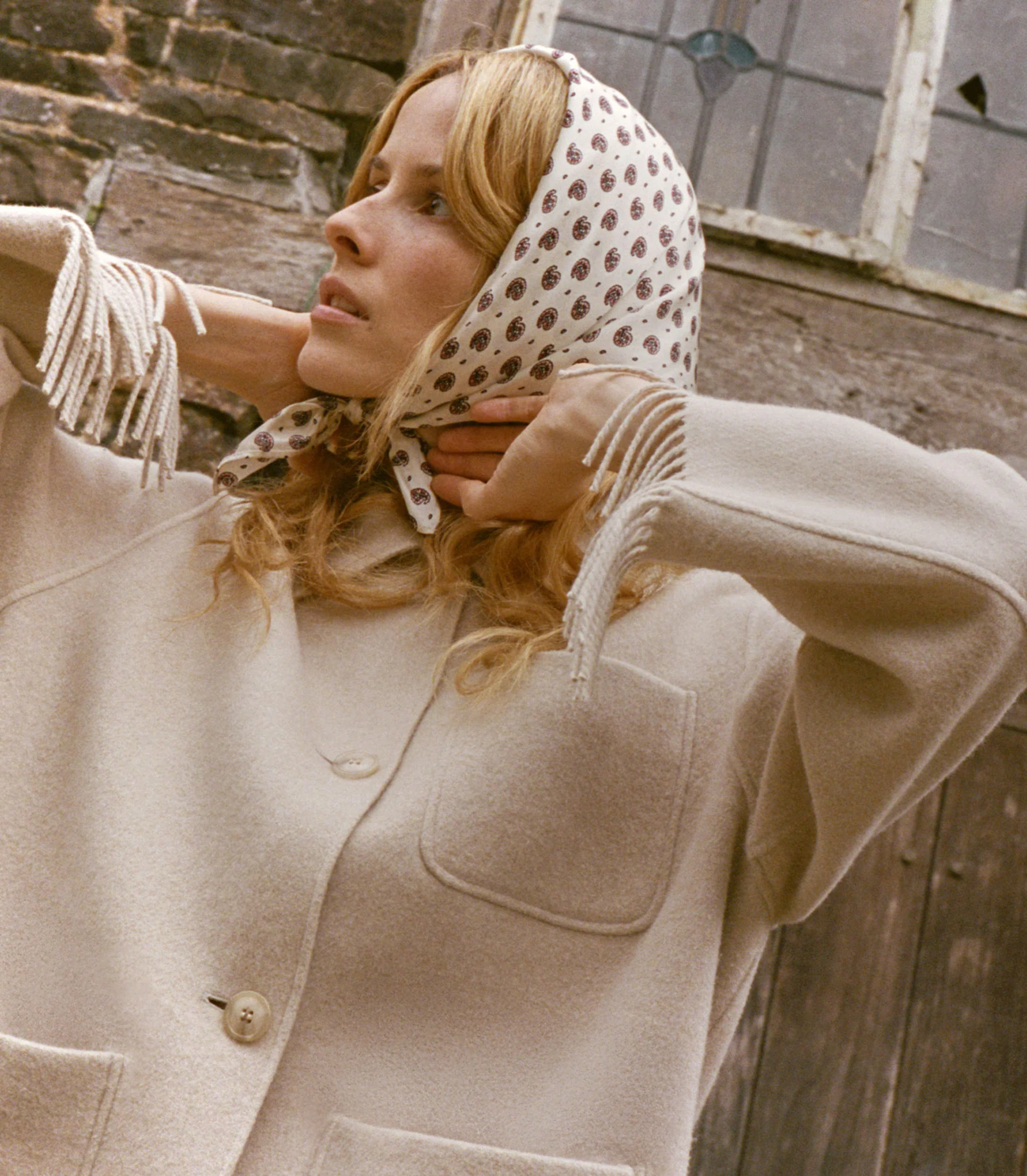 GERMAIN FRINGE COAT -- BUTTER CREAM - Image 3