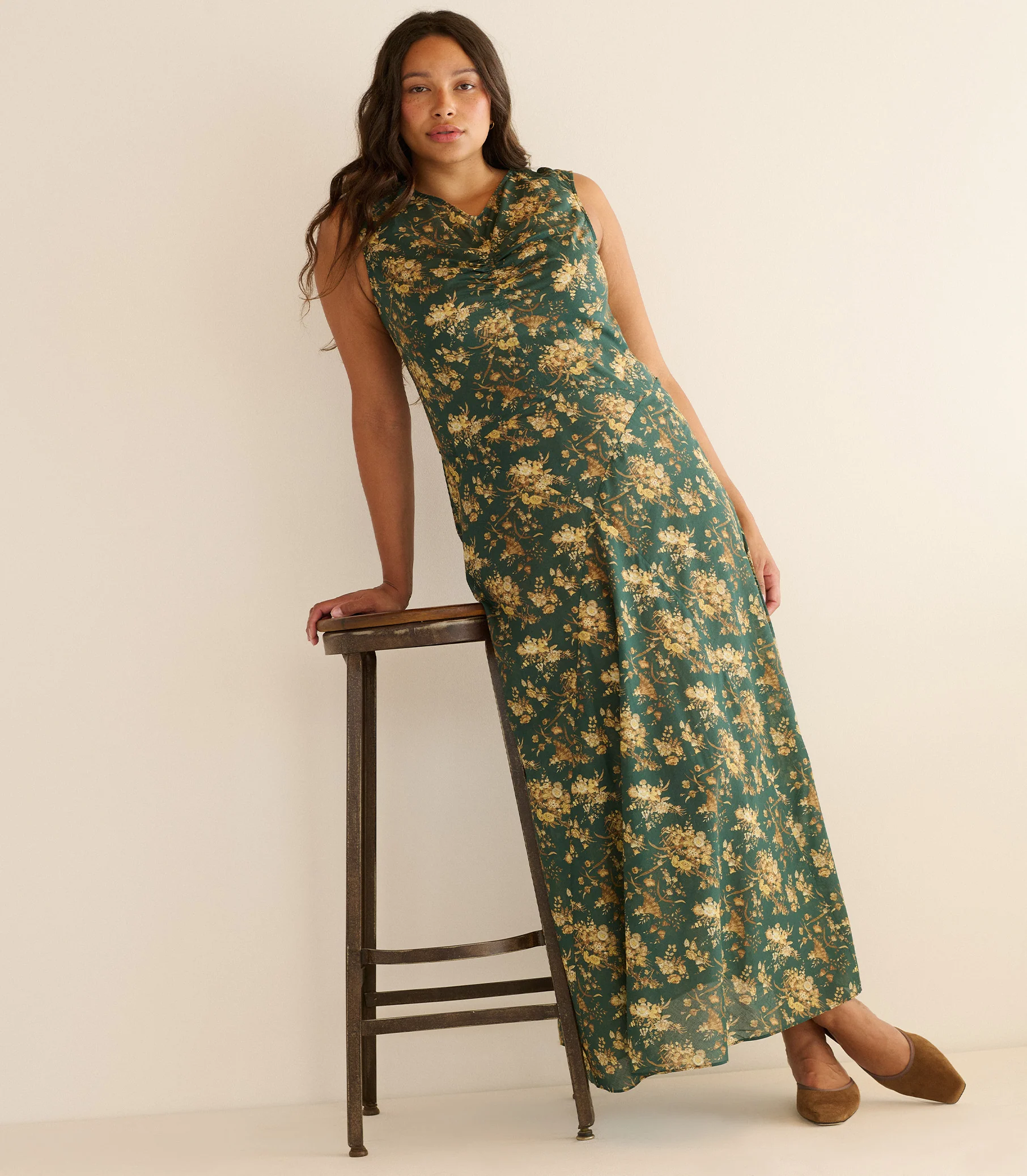 GINETTE DRESS -- LIBERTY FLORAL PARASOL - Image 3