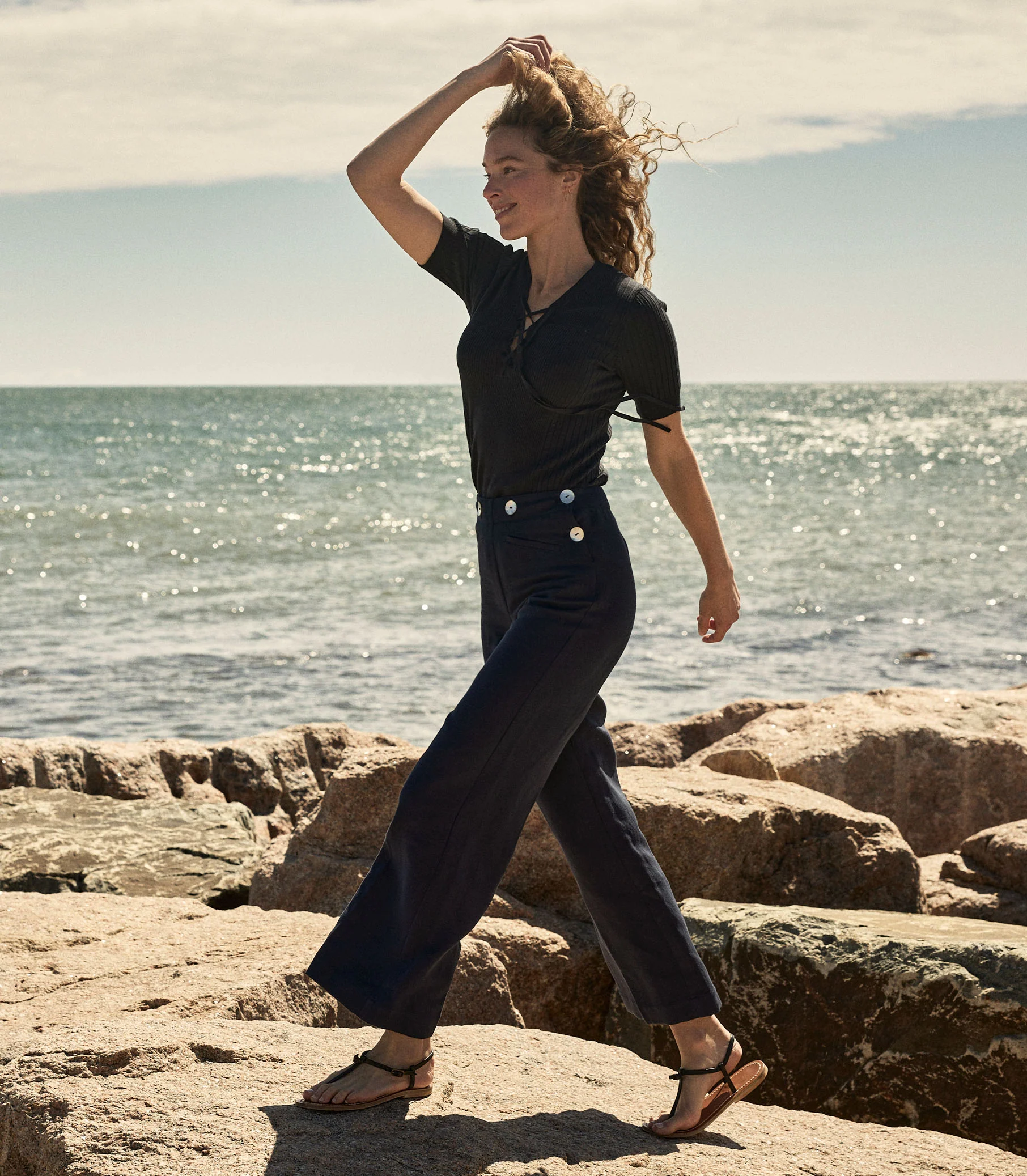 GLENNE PANT -- NAVY - Image 2