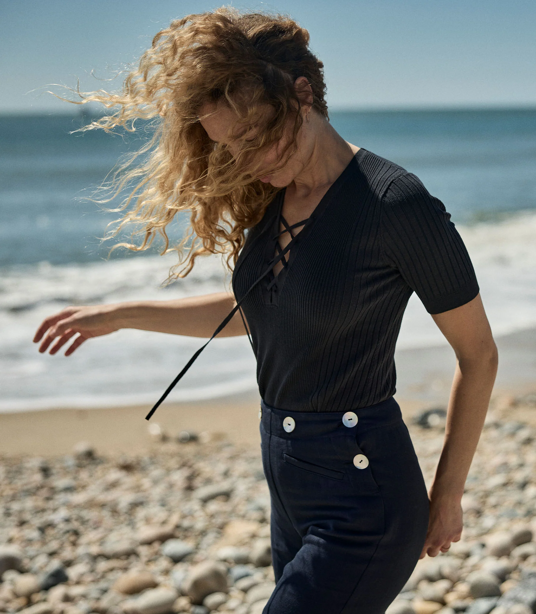 GLENNE PANT -- NAVY - Image 5