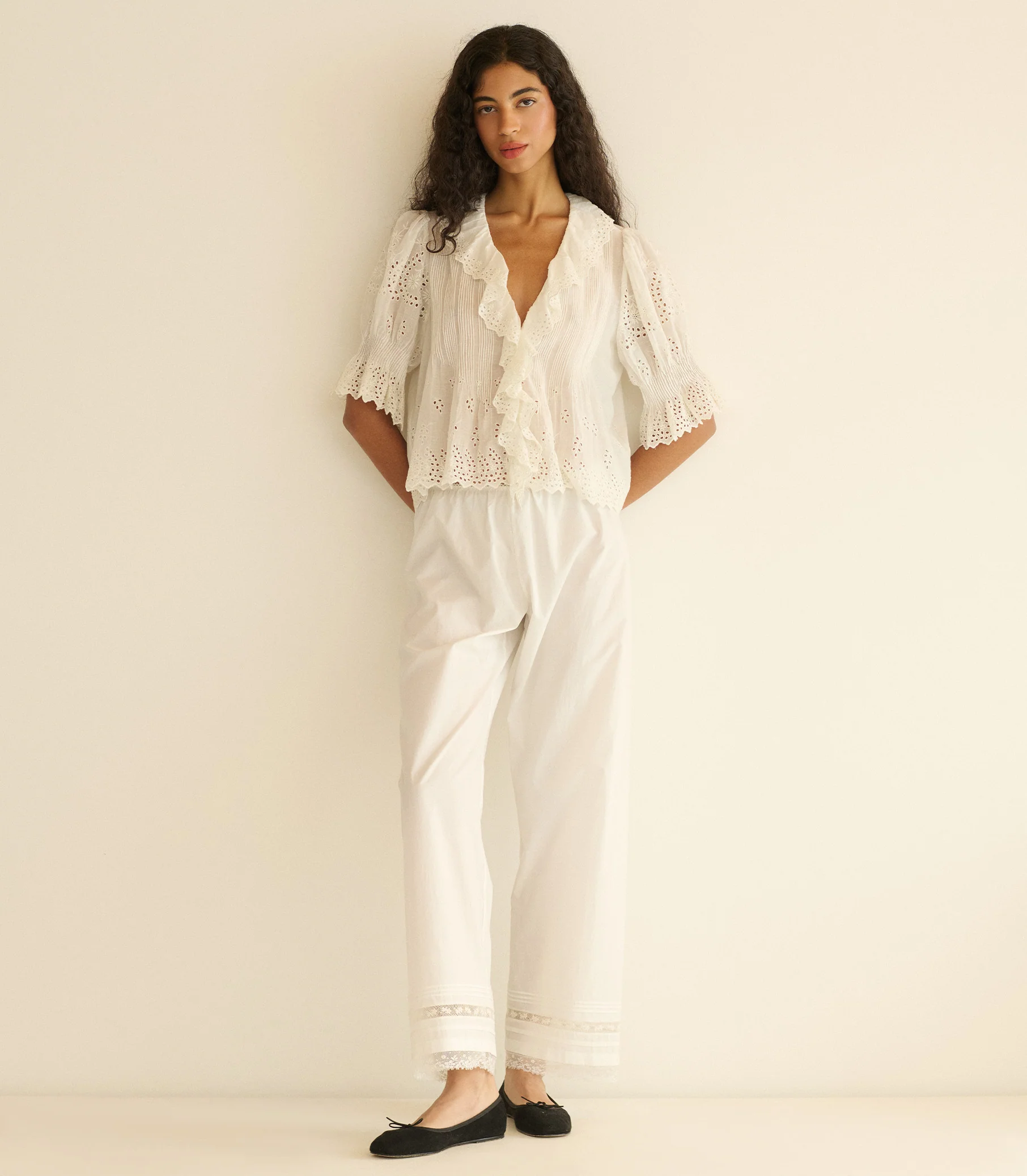 HENRI TOP -- SALT EYELET - Image 2