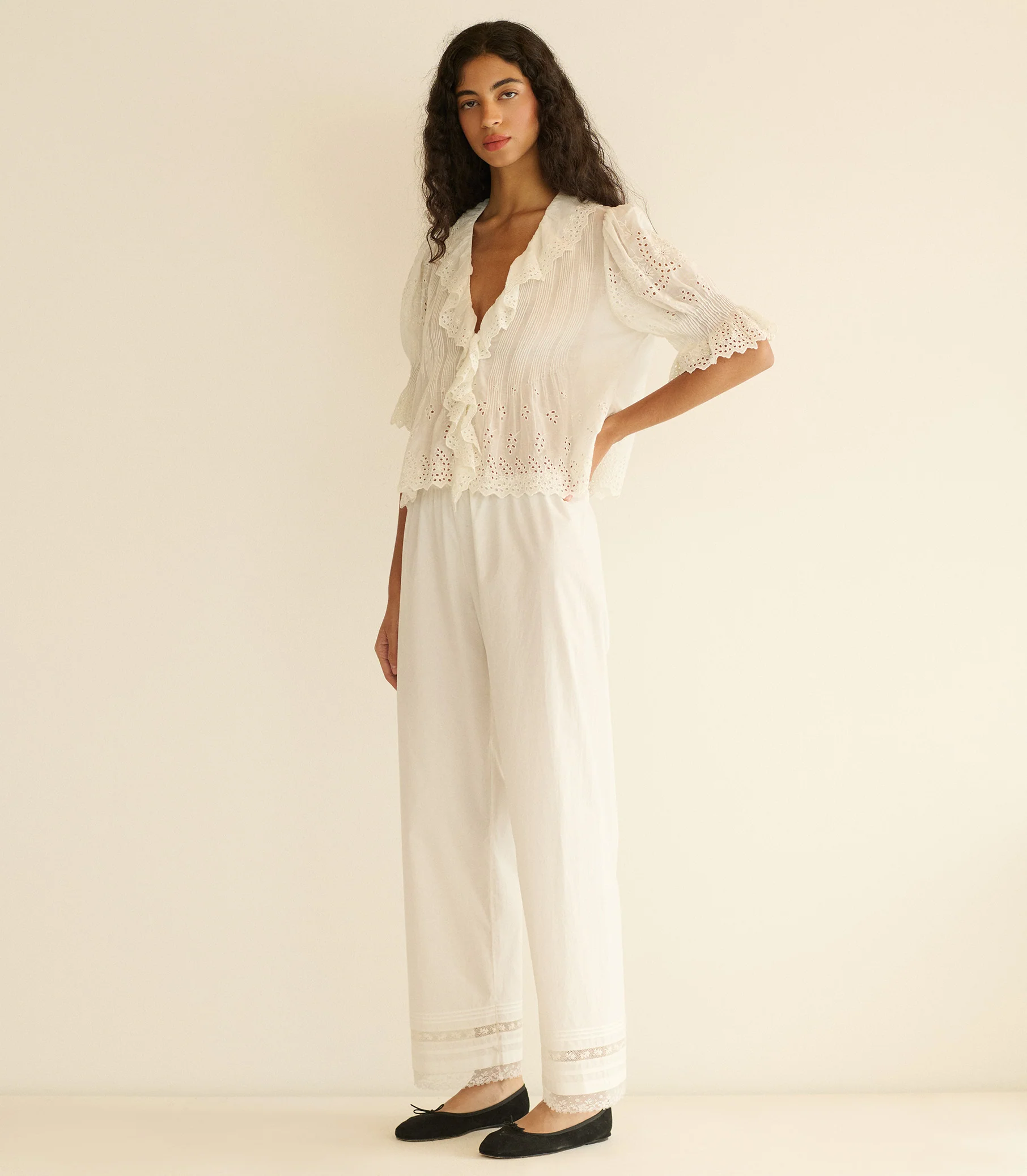HENRI TOP -- SALT EYELET - Image 4