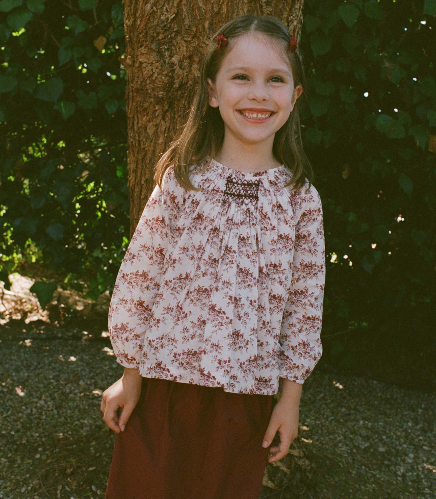 ISABEAU TOP -- IVORY ROSIER FLORAL - Image 3