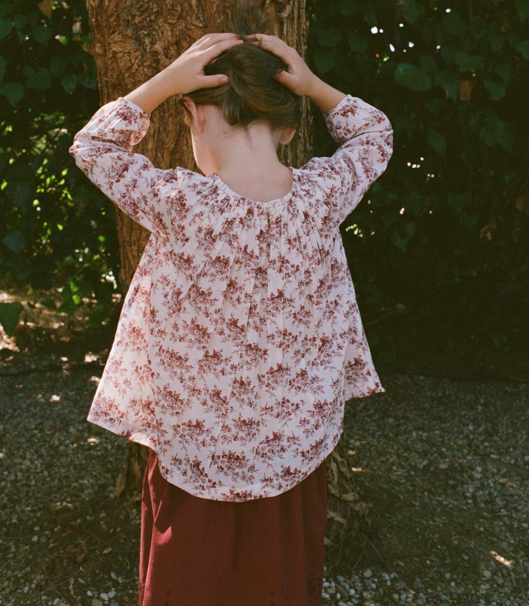 ISABEAU TOP -- IVORY ROSIER FLORAL - Image 5