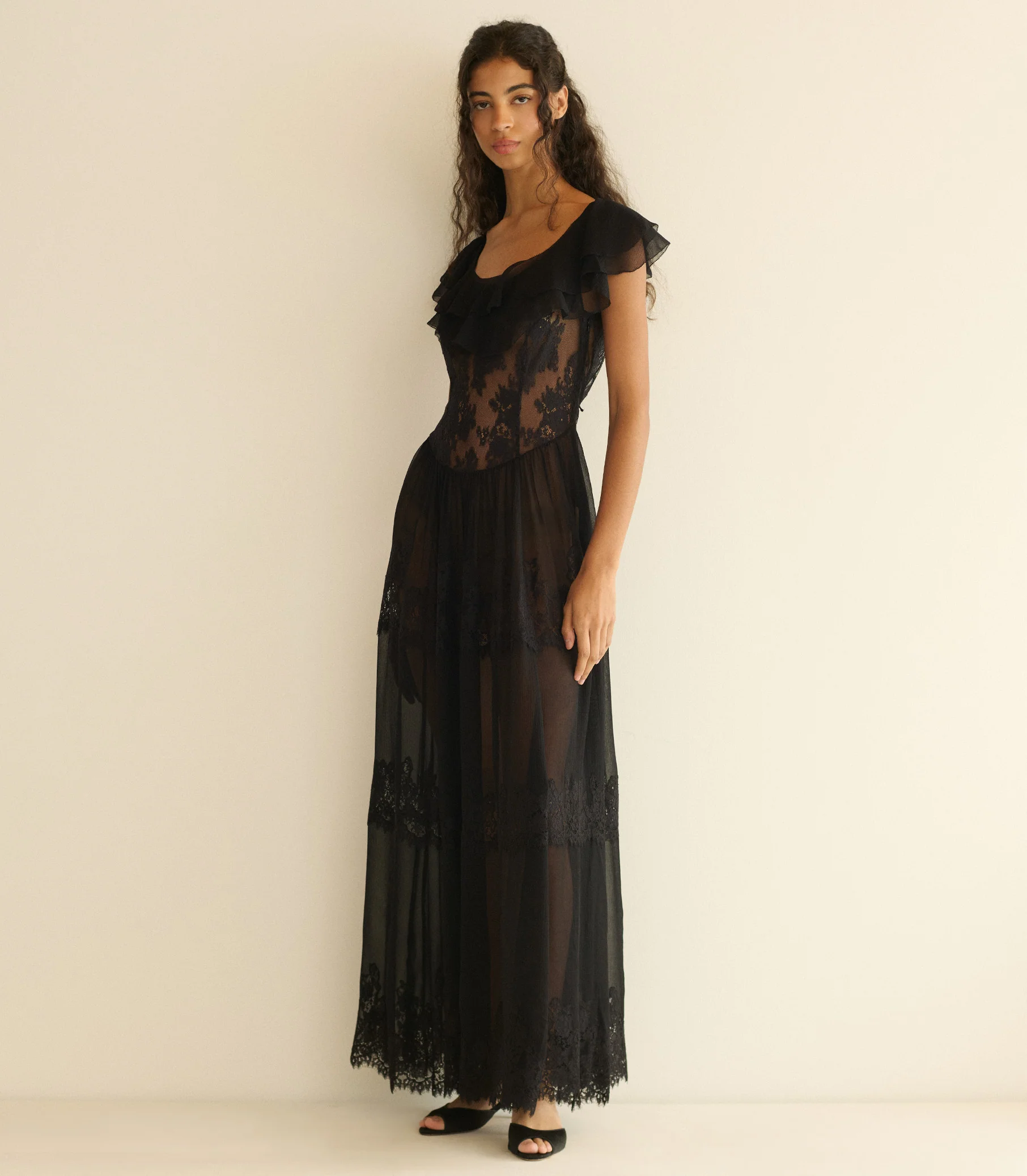 JOYELLE DRESS -- BLACK